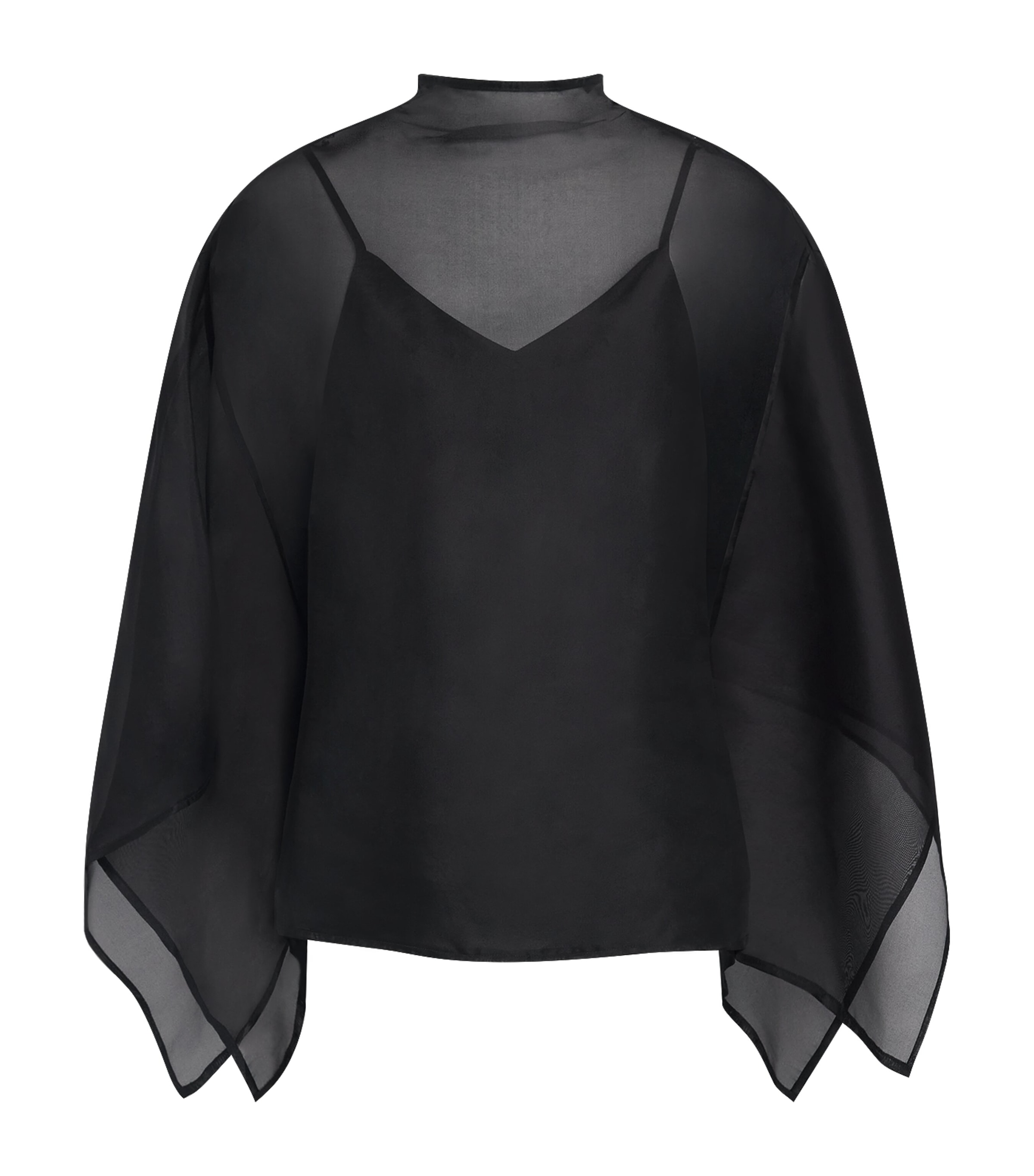 STAUD Womens Silk Fia Top Blk Black
