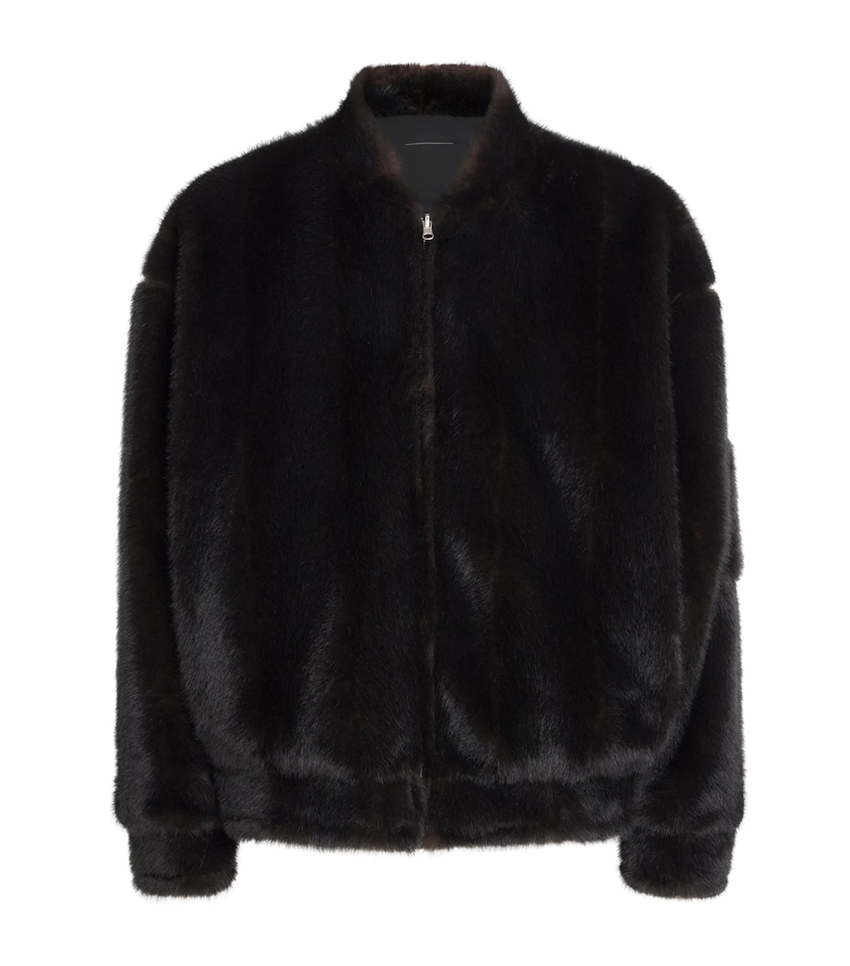 Reversible Faux Fur Bomber Jacket