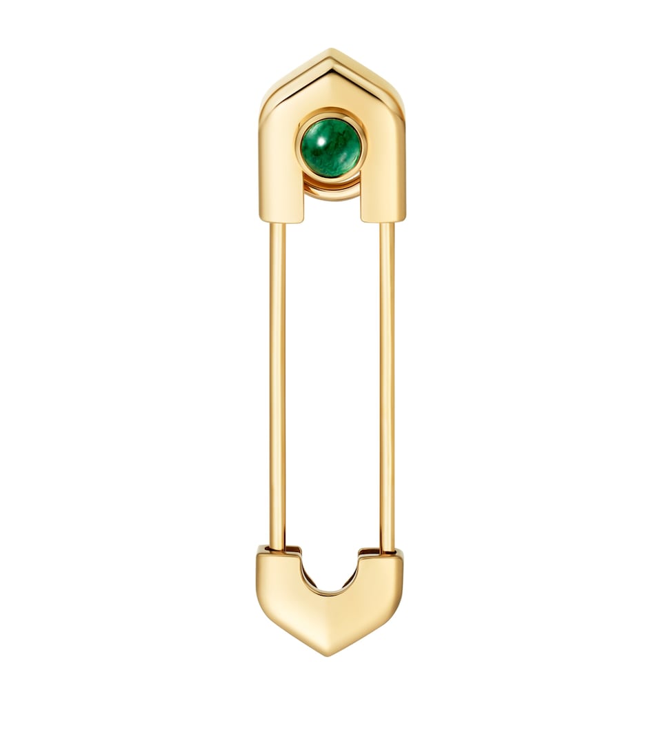 Yellow Gold and Aventurine C de Cartier Tie Pin
