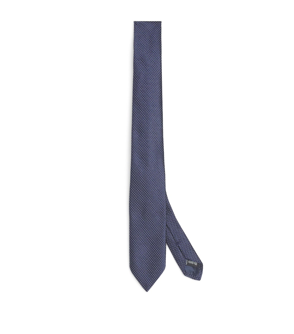 Silk-Cotton Jacquard Tie