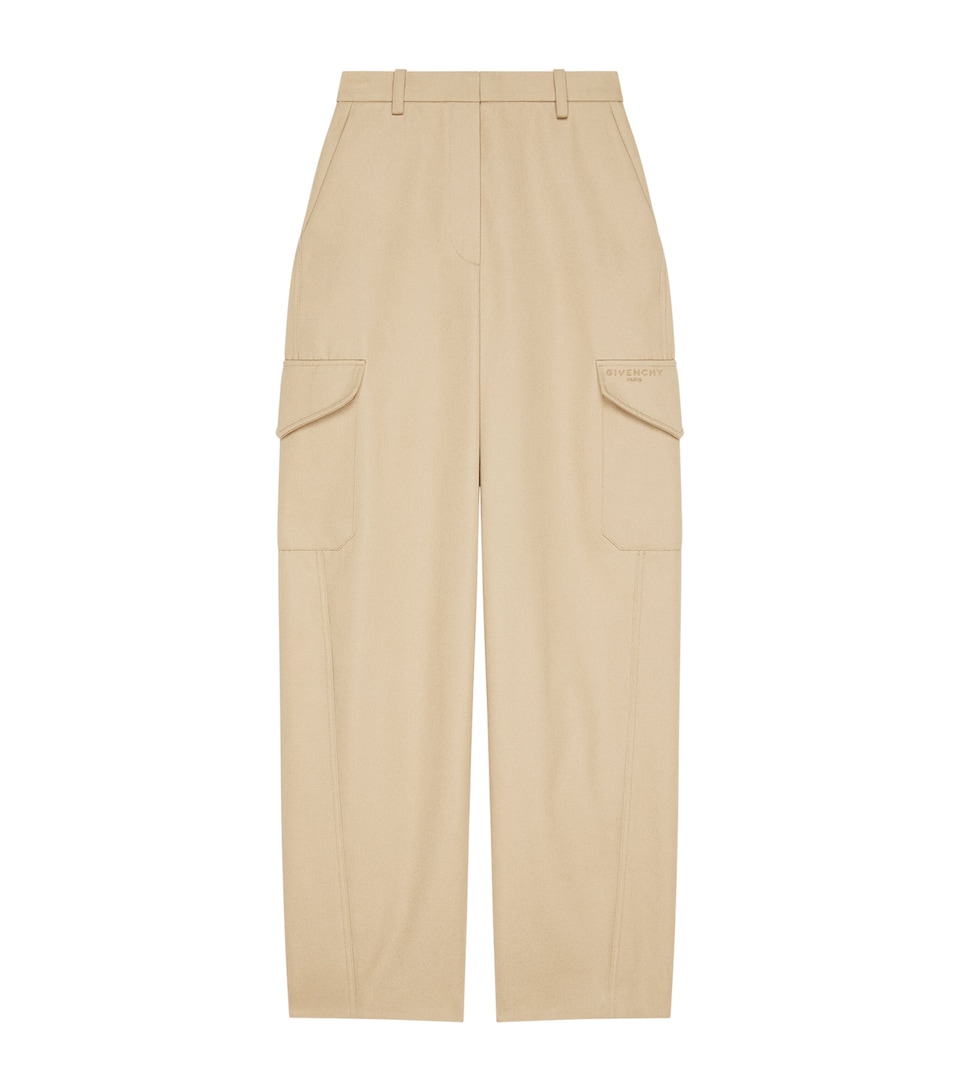 Cotton-Wool Cocoon Cargo Trousers