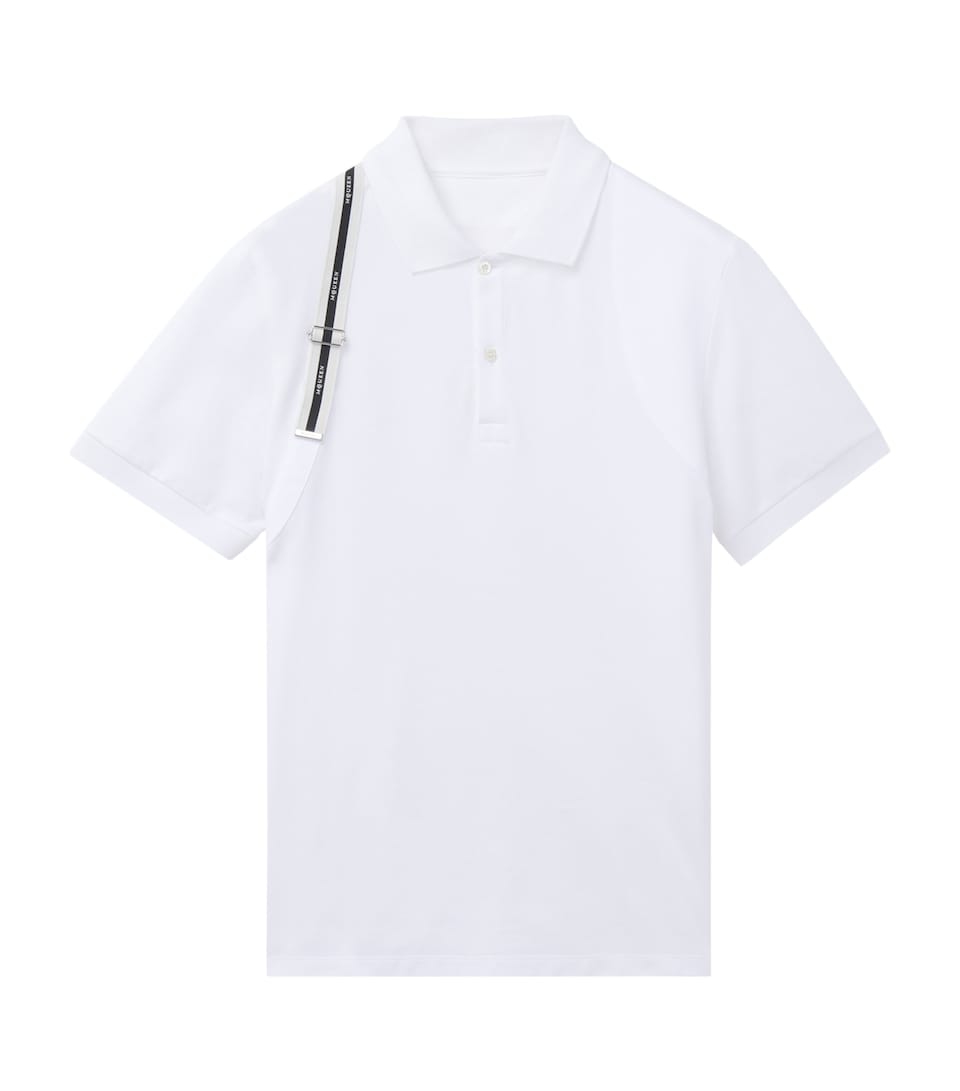 McQueen Mens Cotton Harness Polo Shirt