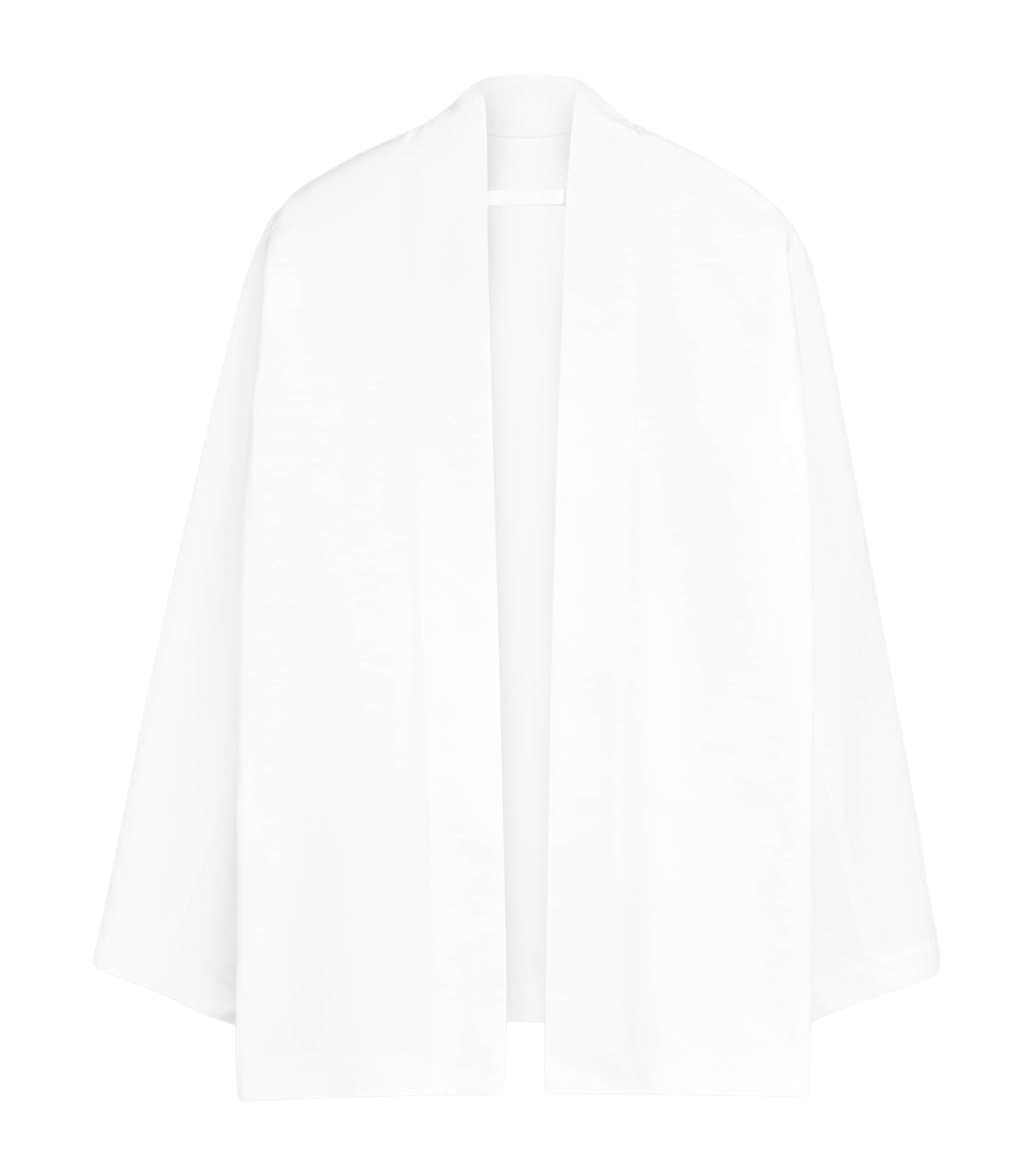 Alaïa Womens Cotton Poplin Reverse Jacket Blanc