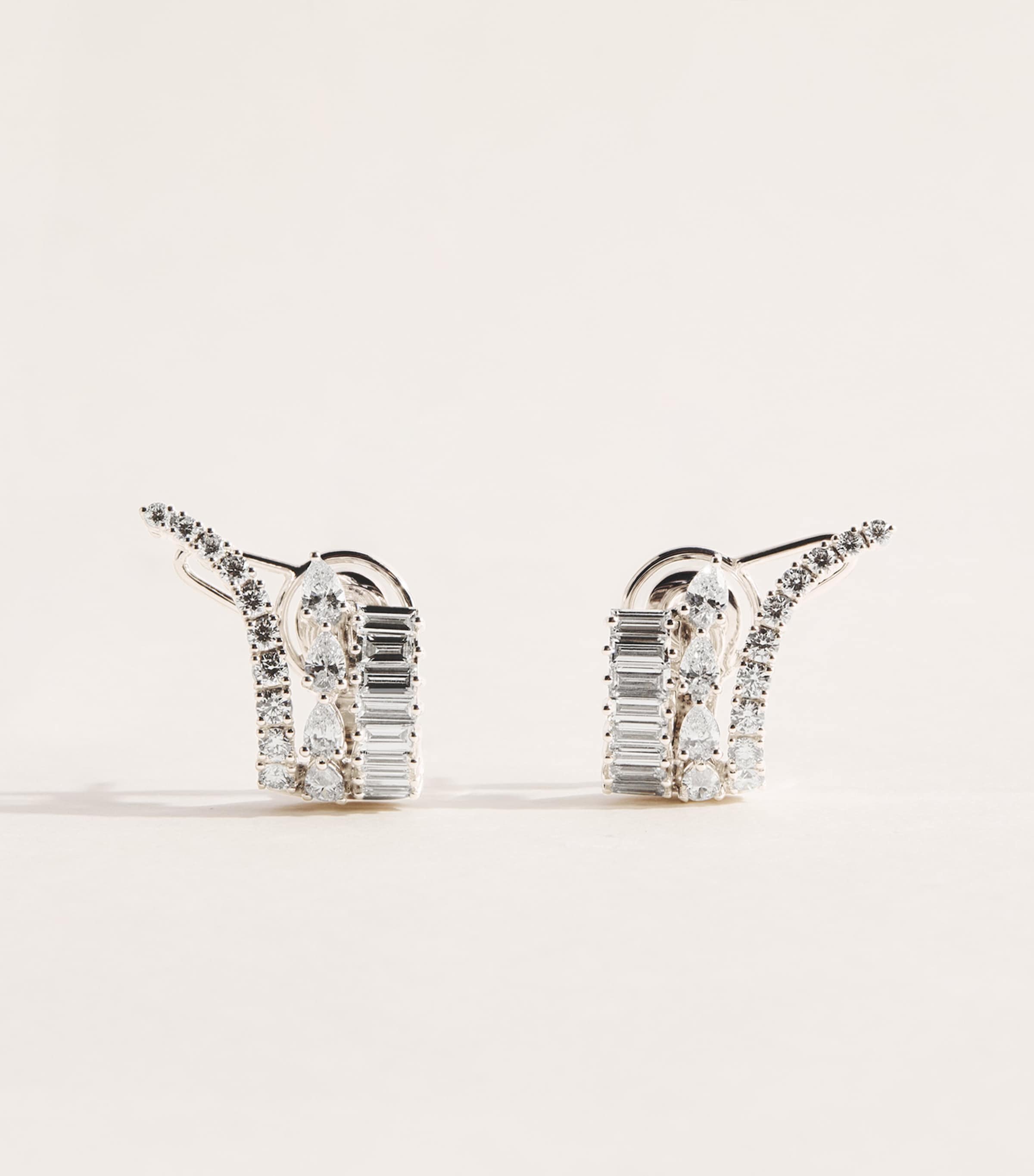 Yeprem White Gold and Diamond Y-Couture Earrings White Gold