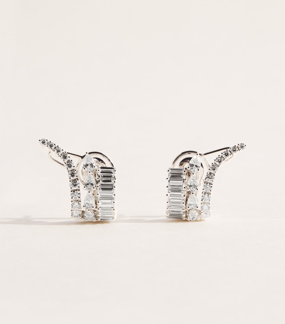 Yeprem White Gold and Diamond Y-Couture Earrings White Gold