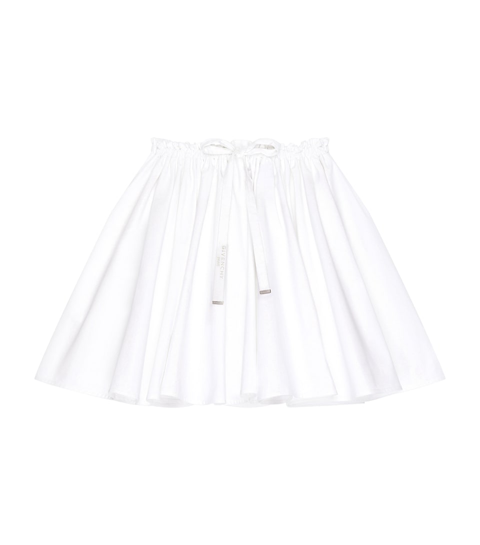 Givenchy Womens Cotton Poplin Bow-Detail Mini Skirt