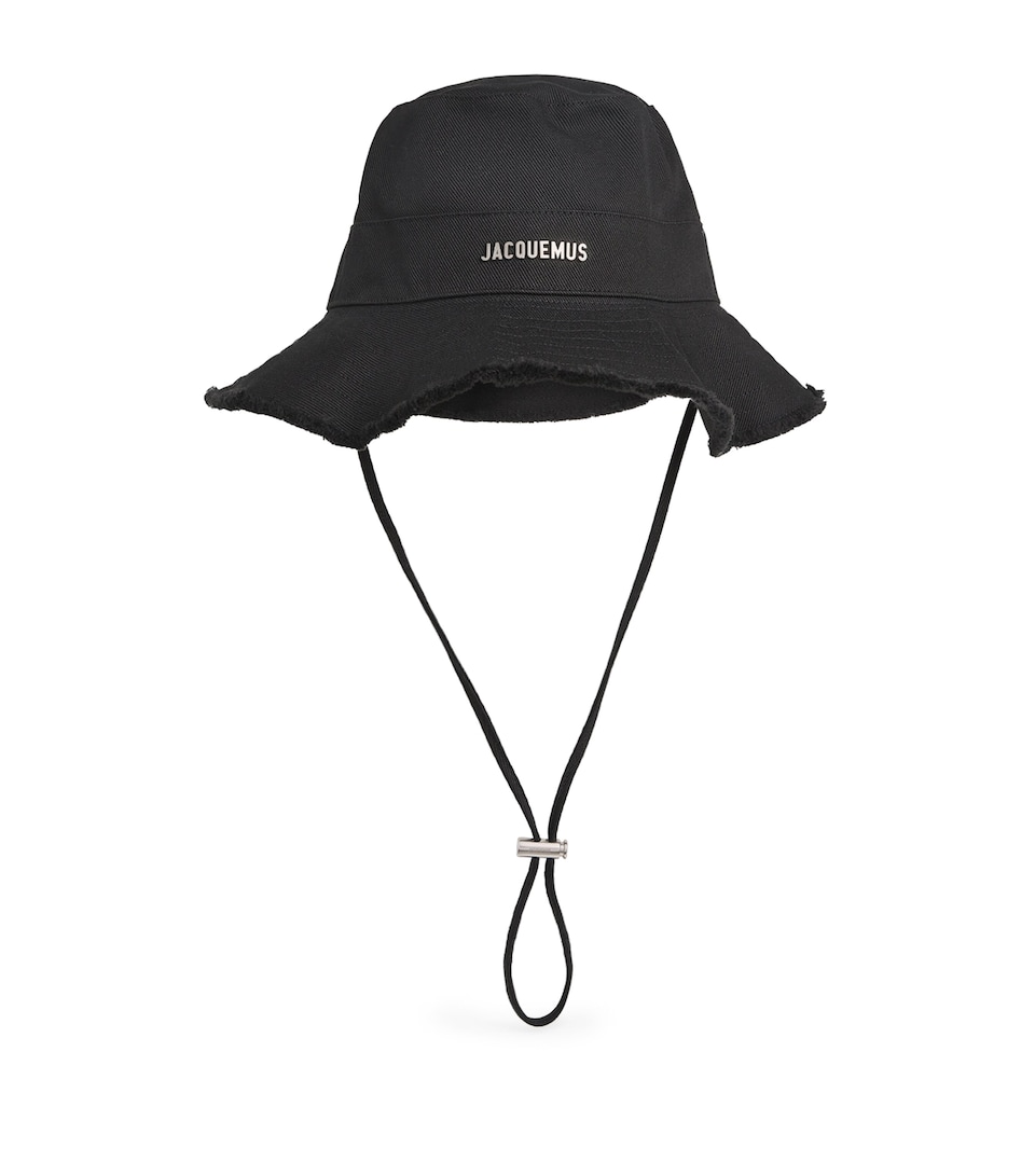 Jacquemus Artichaut Logo Bucket Hat Black