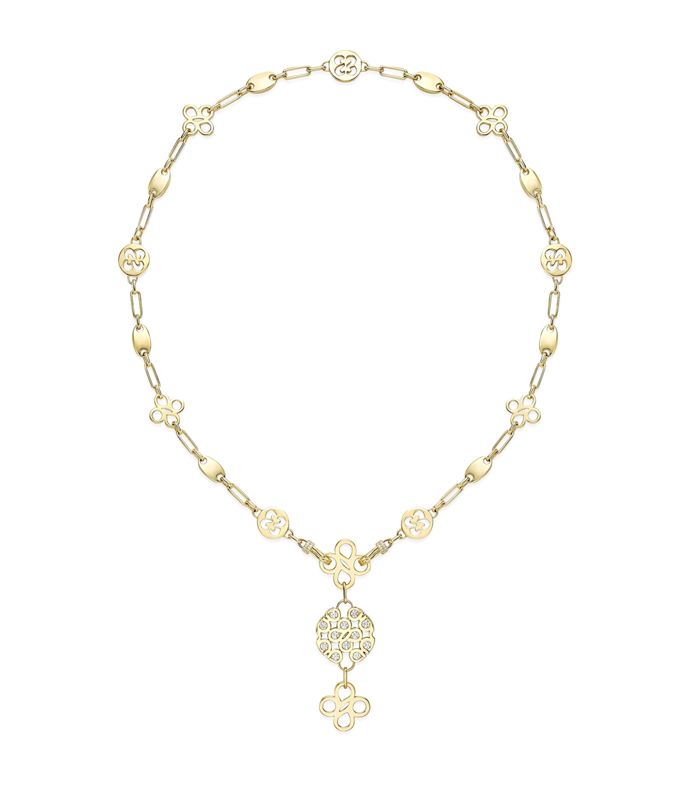 Yellow Gold and Diamond Be Bold Necklace