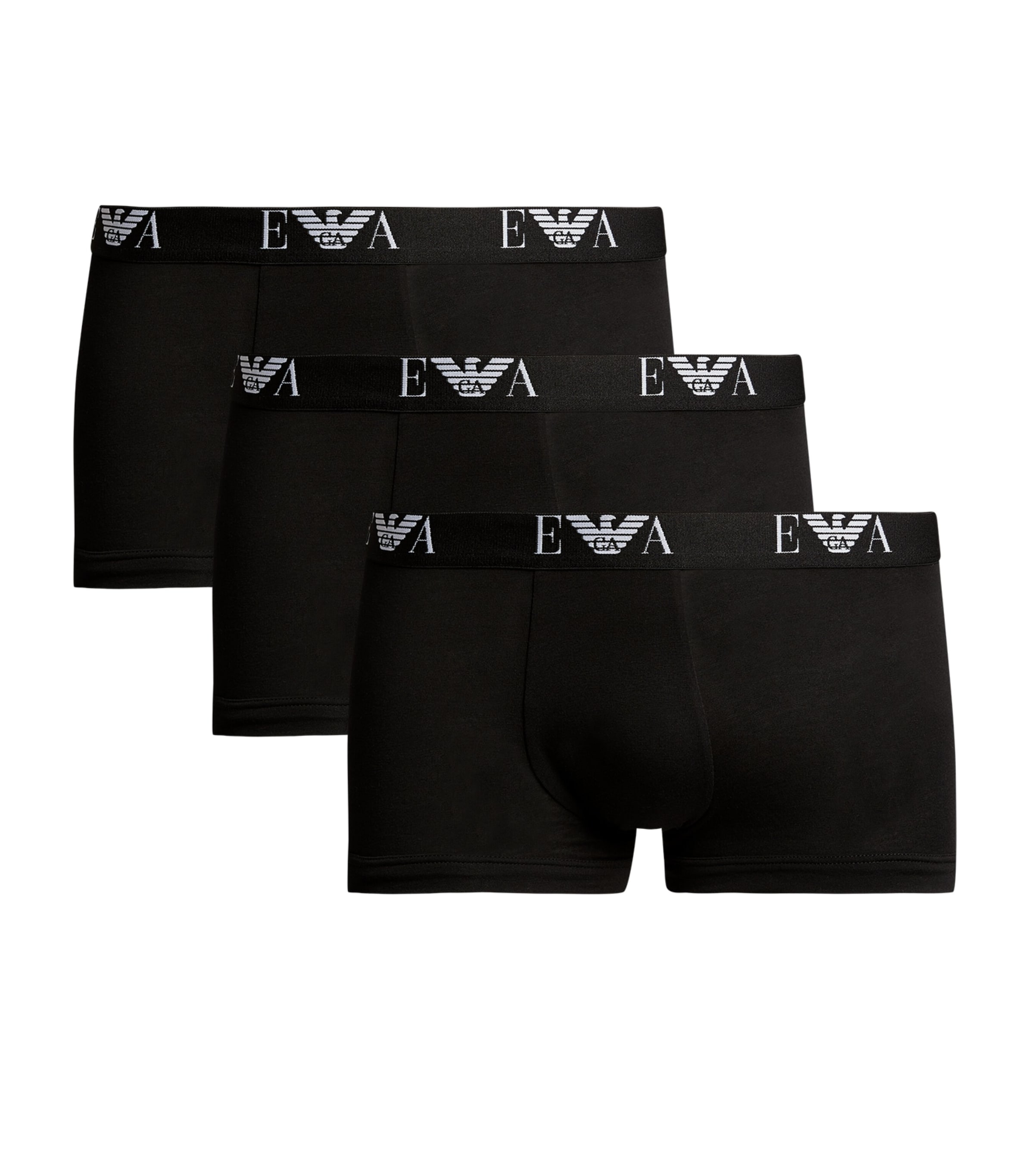 Stretch-Cotton Eagle Monogram Trunks (Pack of 3)