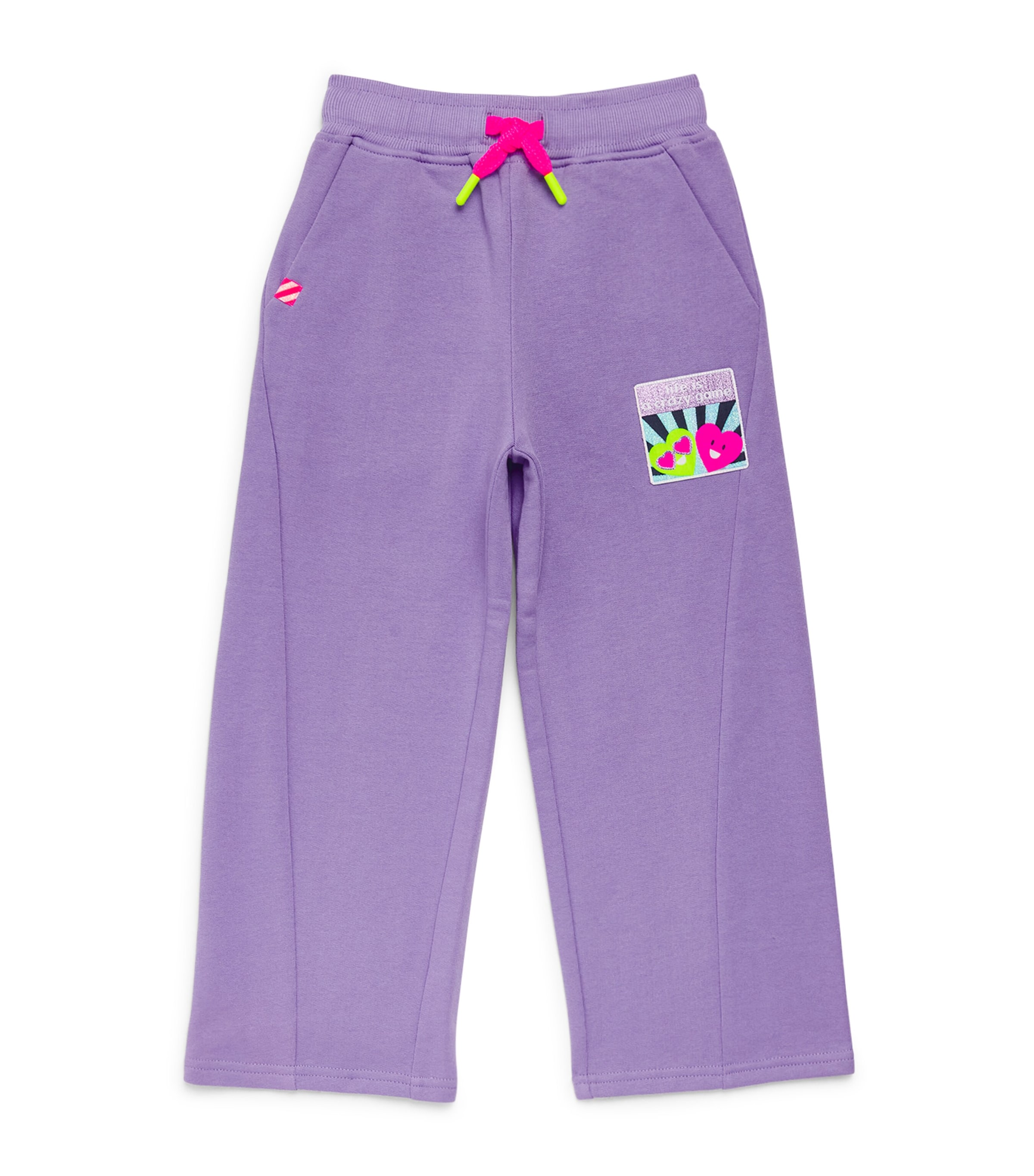 Billieblush Cotton-Blend Wide-Leg Sweatpants (2-12 Years) Purple Tulip