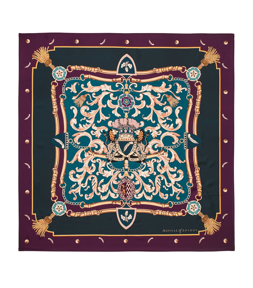 Silk Signature Shield Scarf
