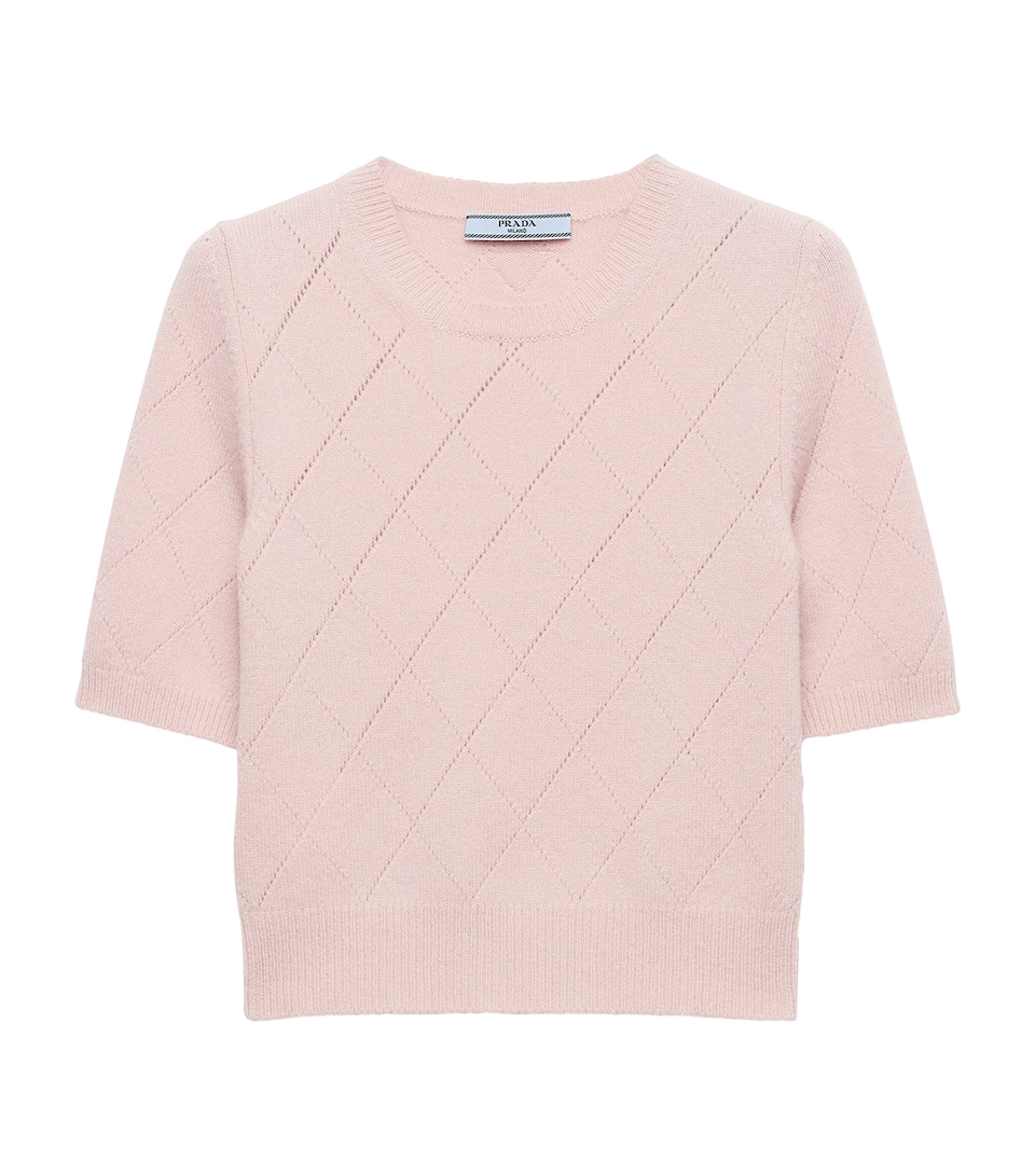 Cashmere Short-Sleeve Sweater