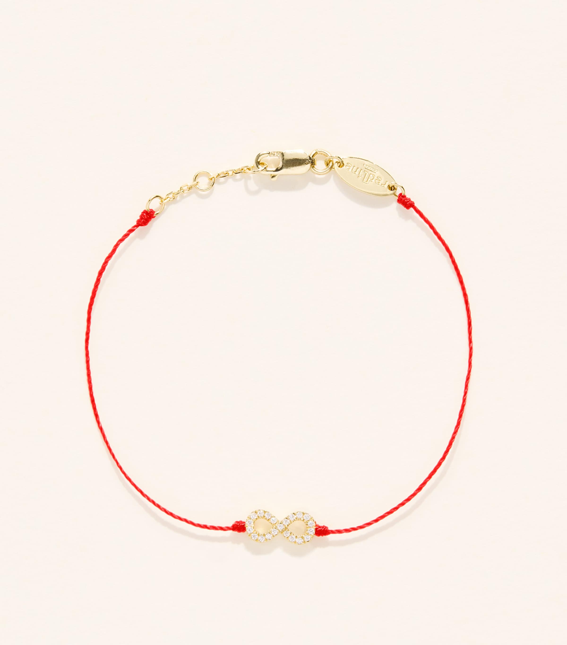Redline Yellow Gold and Diamond Elyseum Bracelet Red