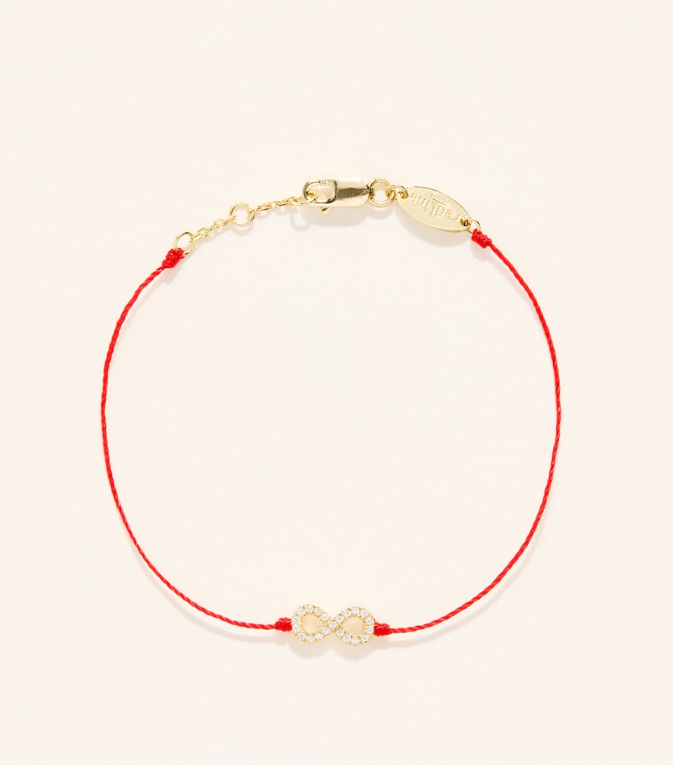 Redline Yellow Gold and Diamond Elyseum Bracelet Red