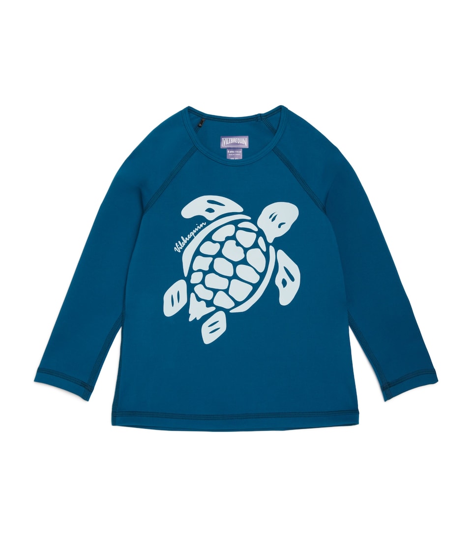 Vilebrequin Kids Glassy Rash Guard Top (2-14 Years) Paon