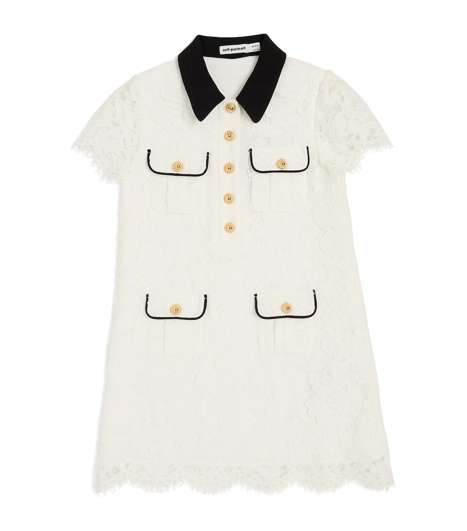 Lace Contrast-Collar Dress (3-12 Years)