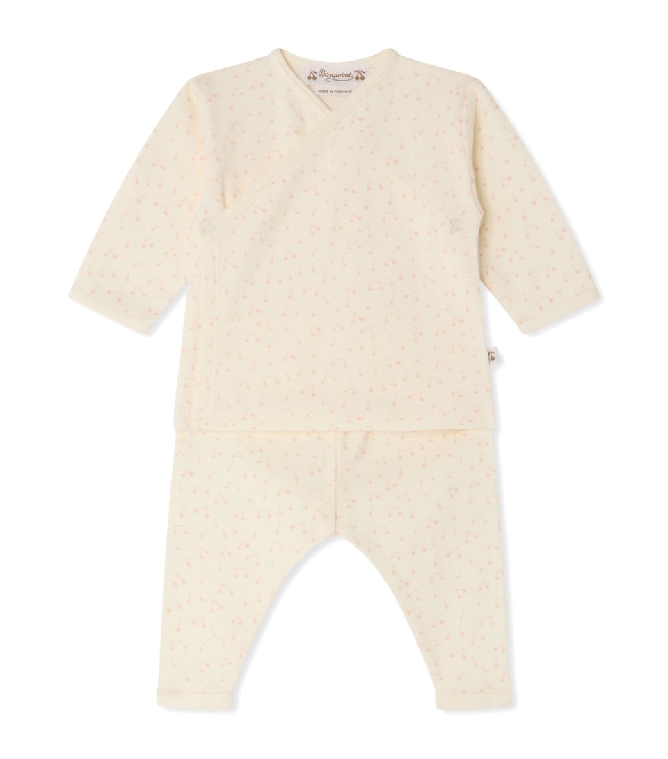 Bonpoint Printed Top and Leggings Set (1-18 Months) Imp Rose Pale