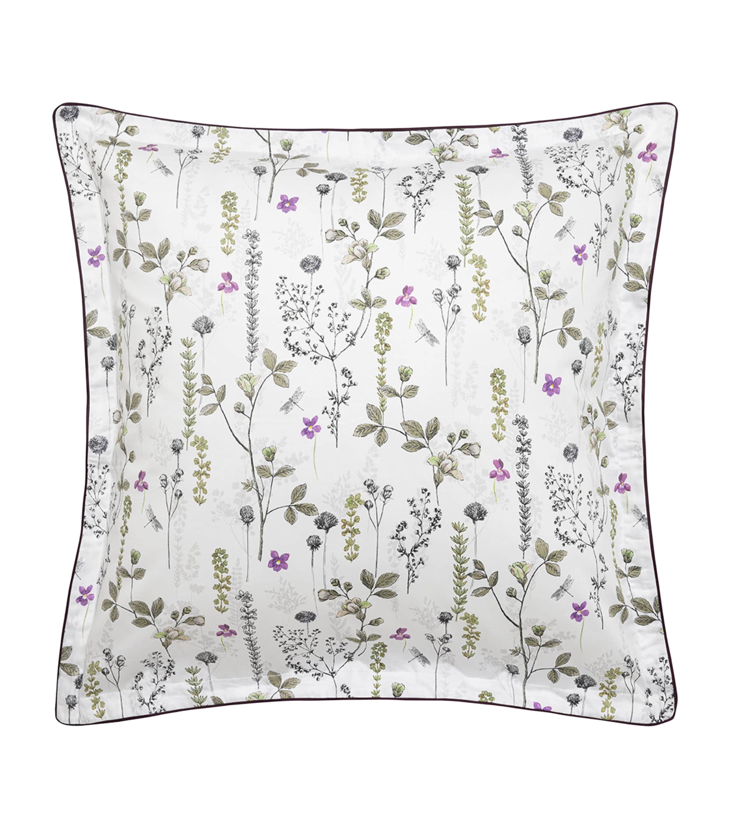 Alexandre Turpault Organic Cotton Bucolique Square Pillowcase (65cm x 65cm) White
