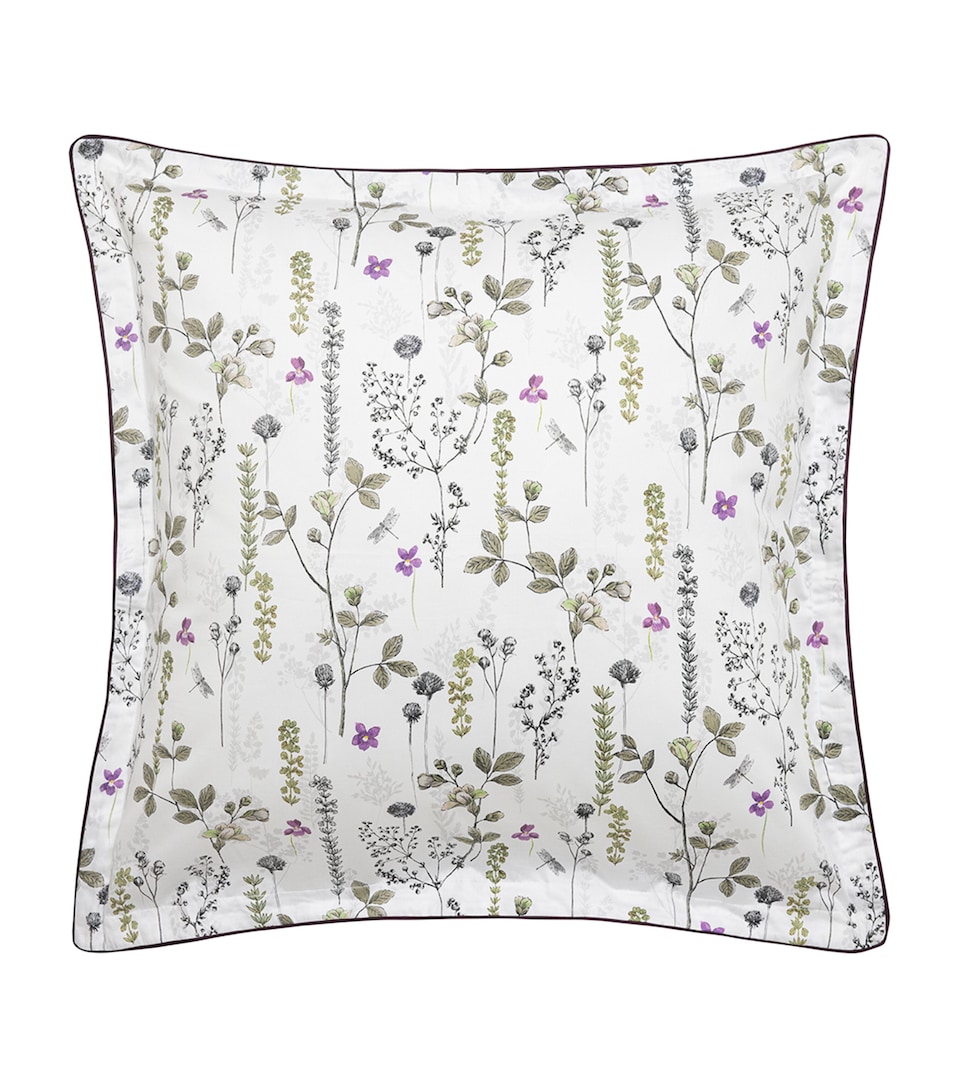 Alexandre Turpault Organic Cotton Bucolique Square Pillowcase (65cm x 65cm) White