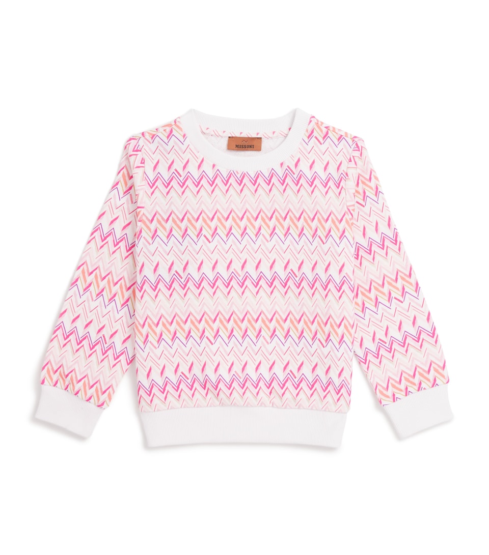 Zigzag Print Sweatshirt (4-14 Years)