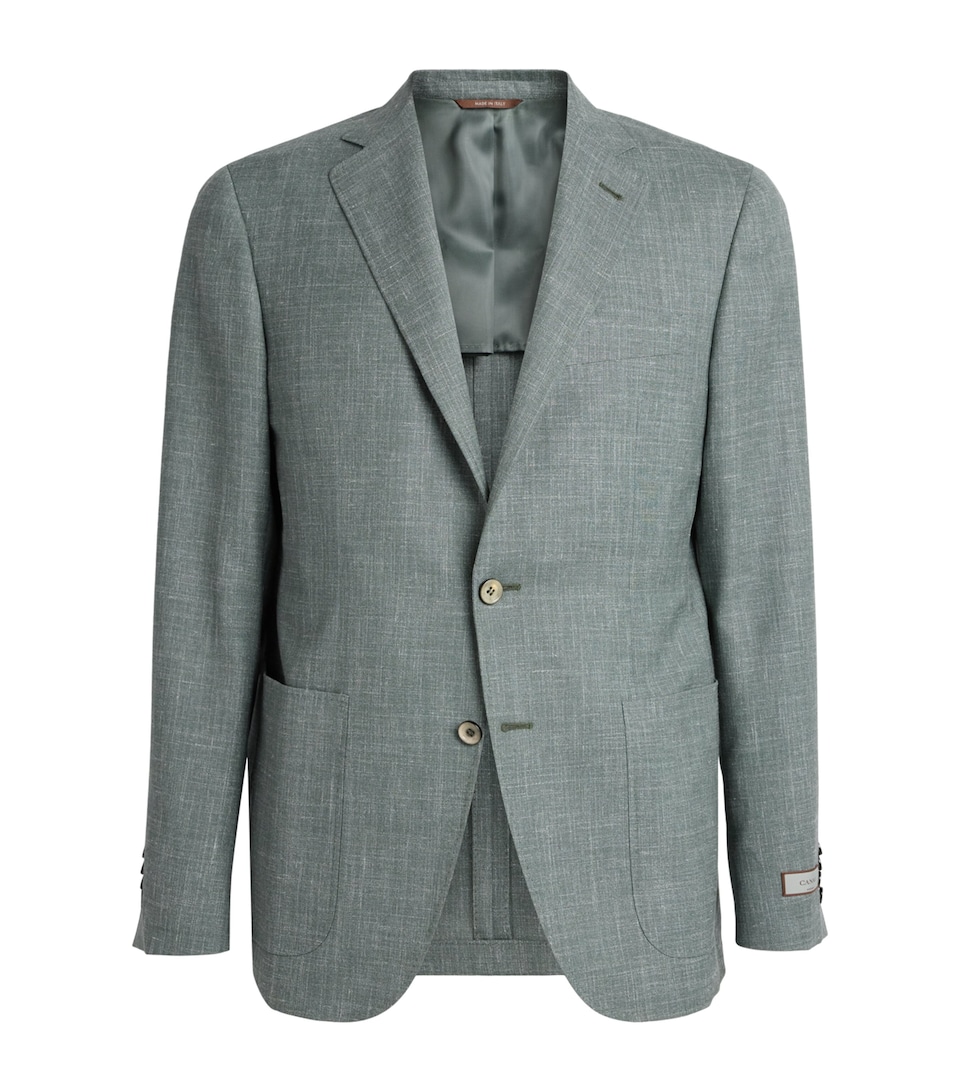 Wool-Silk-Linen Unlined Blazer