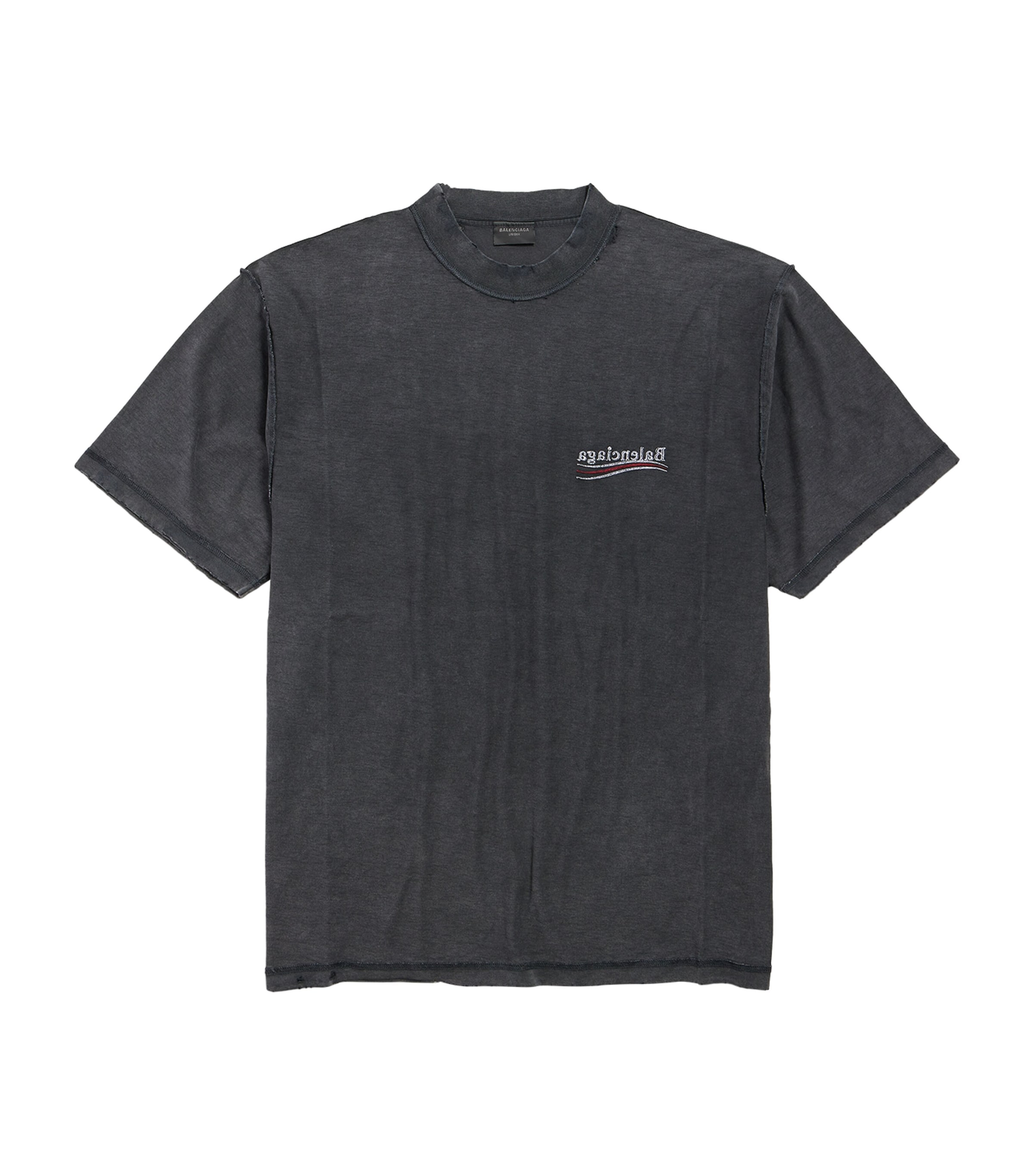 Balenciaga Mens Cotton Inside-Out T-Shirt