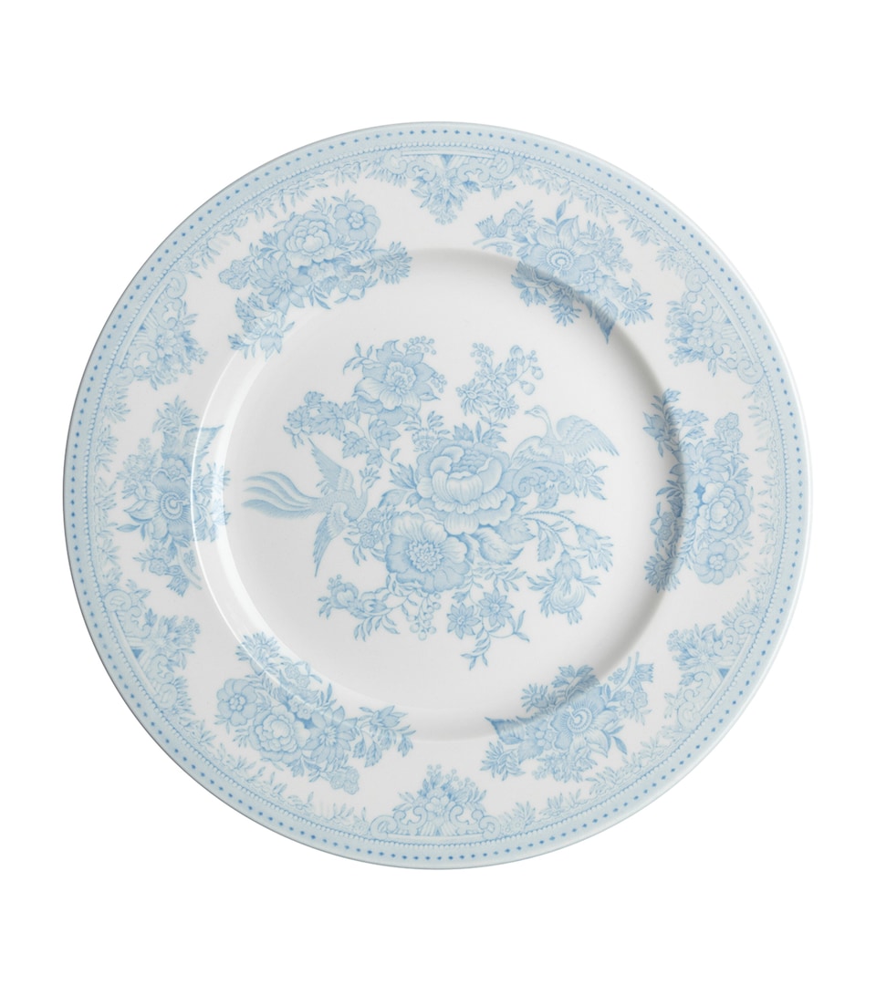 Burleigh Set of 4 Asiatic Pheasant Plates (25cm) Blue