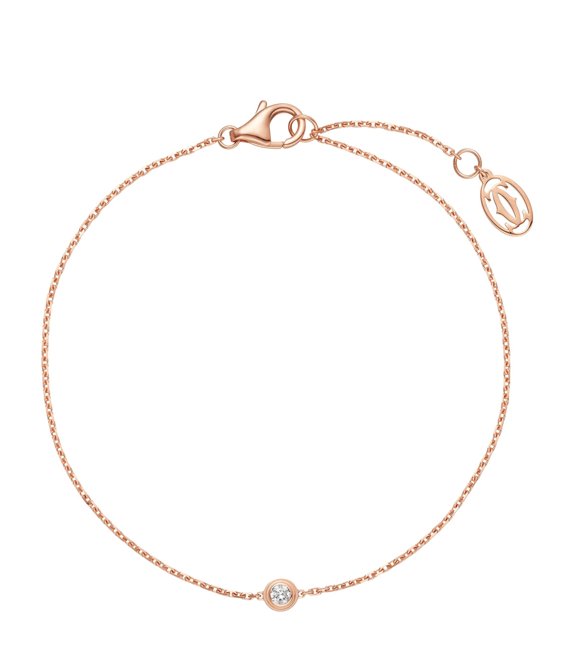 Cartier Rose Gold and Diamond Cartier d'Amour Bracelet Rose Gold