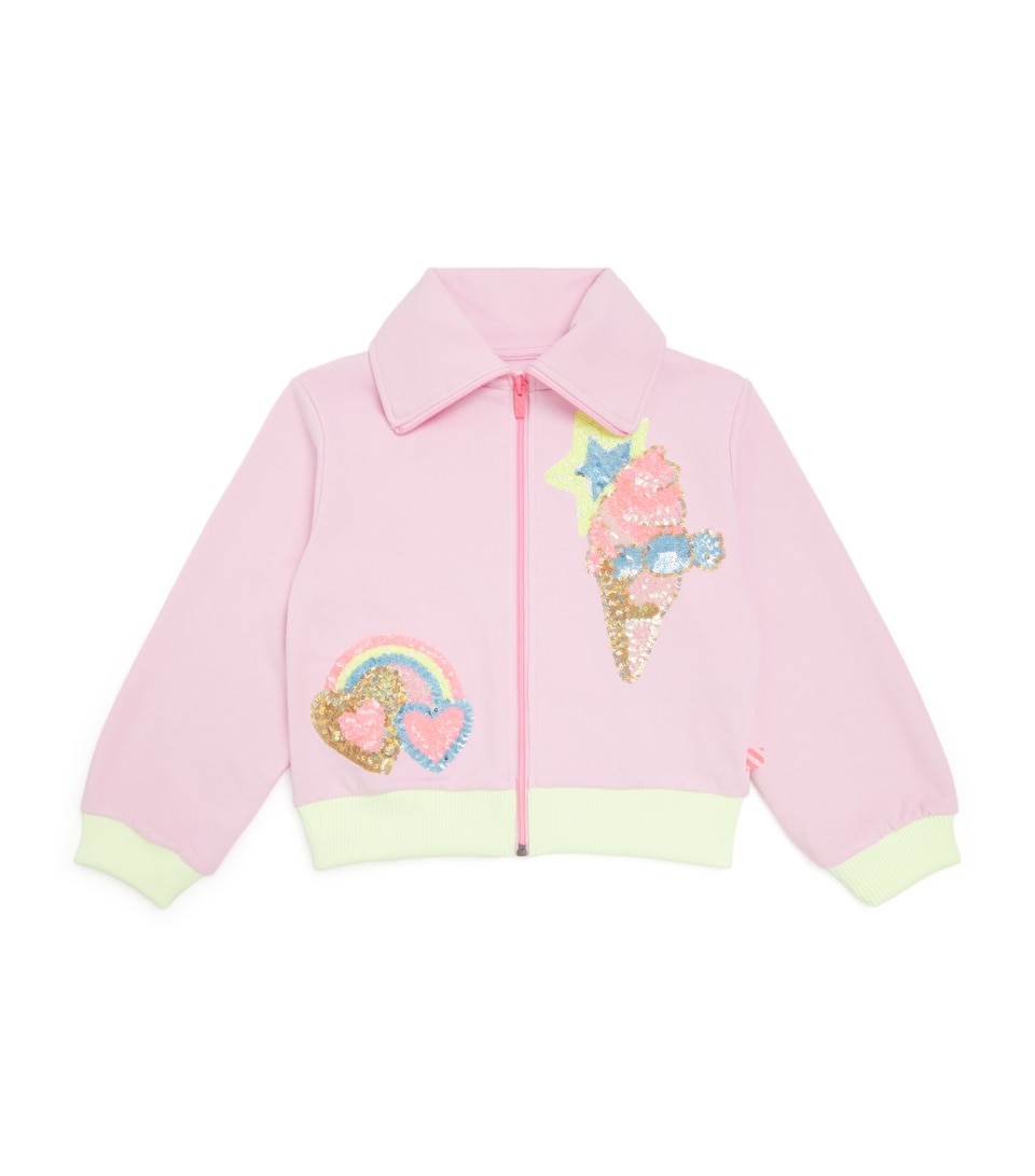 Sequinned Zip-Up Sweatshirt (2-12 Years)