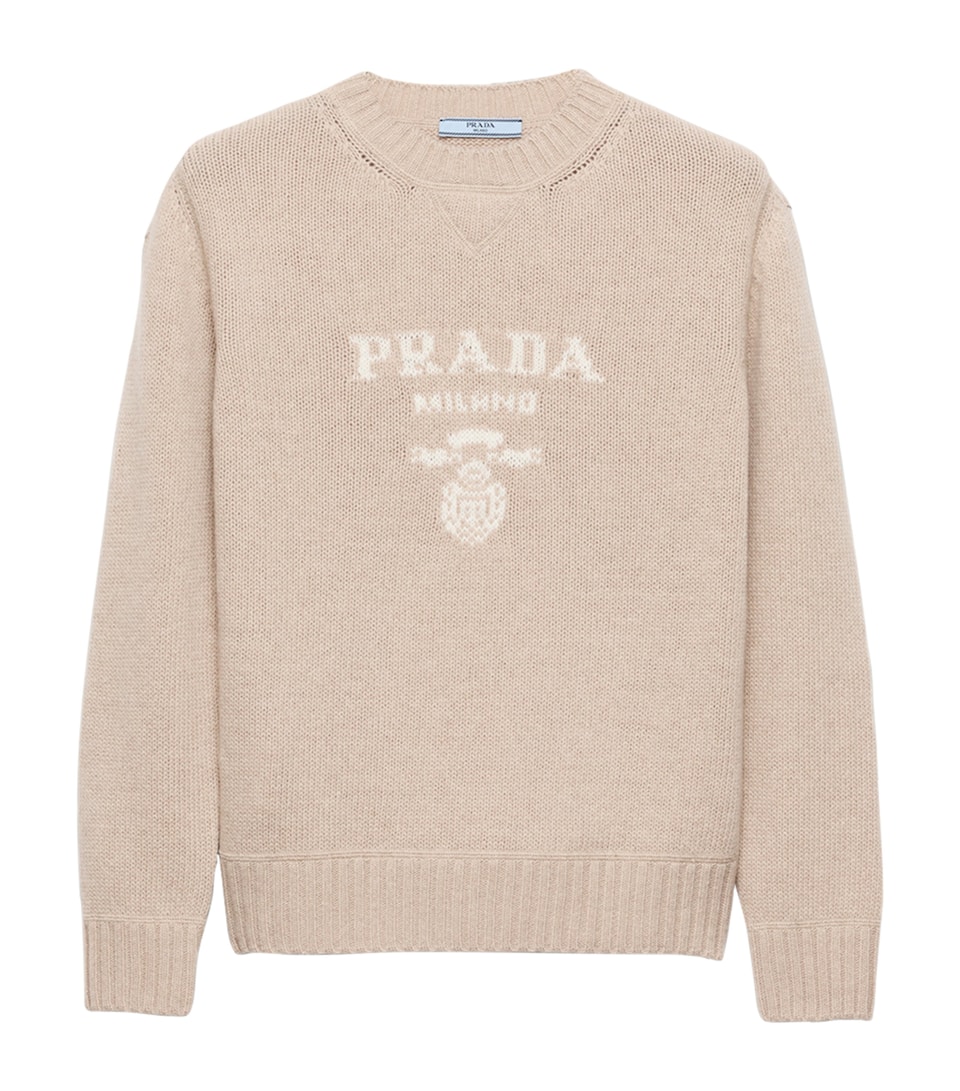Wool-Cashmere Logo Sweater