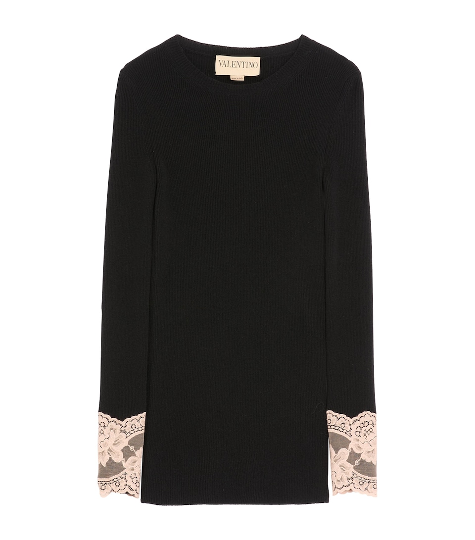 Cashmere-Lace Sweater