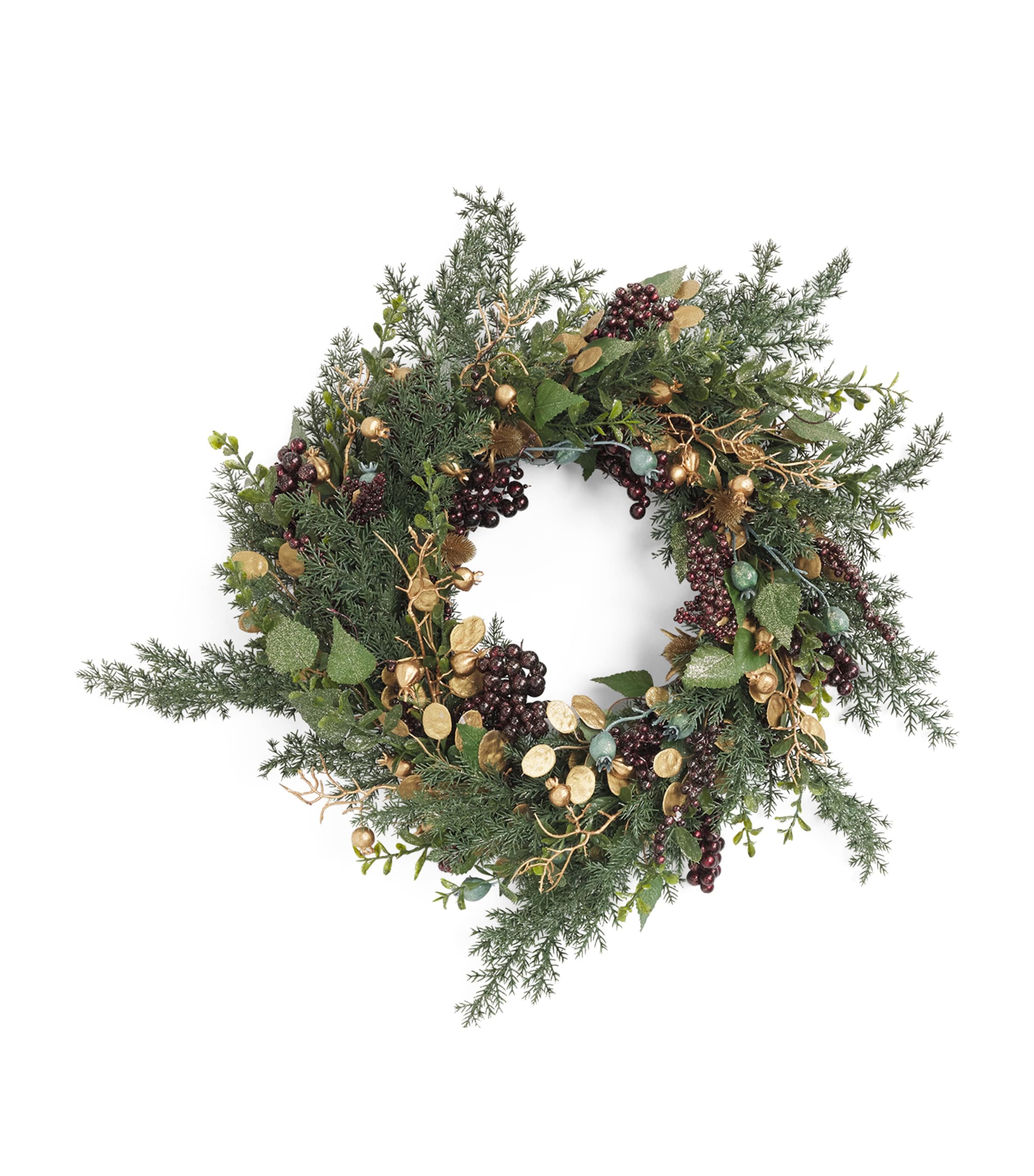 Harrods Golden Acorn Wreath Green/multi
