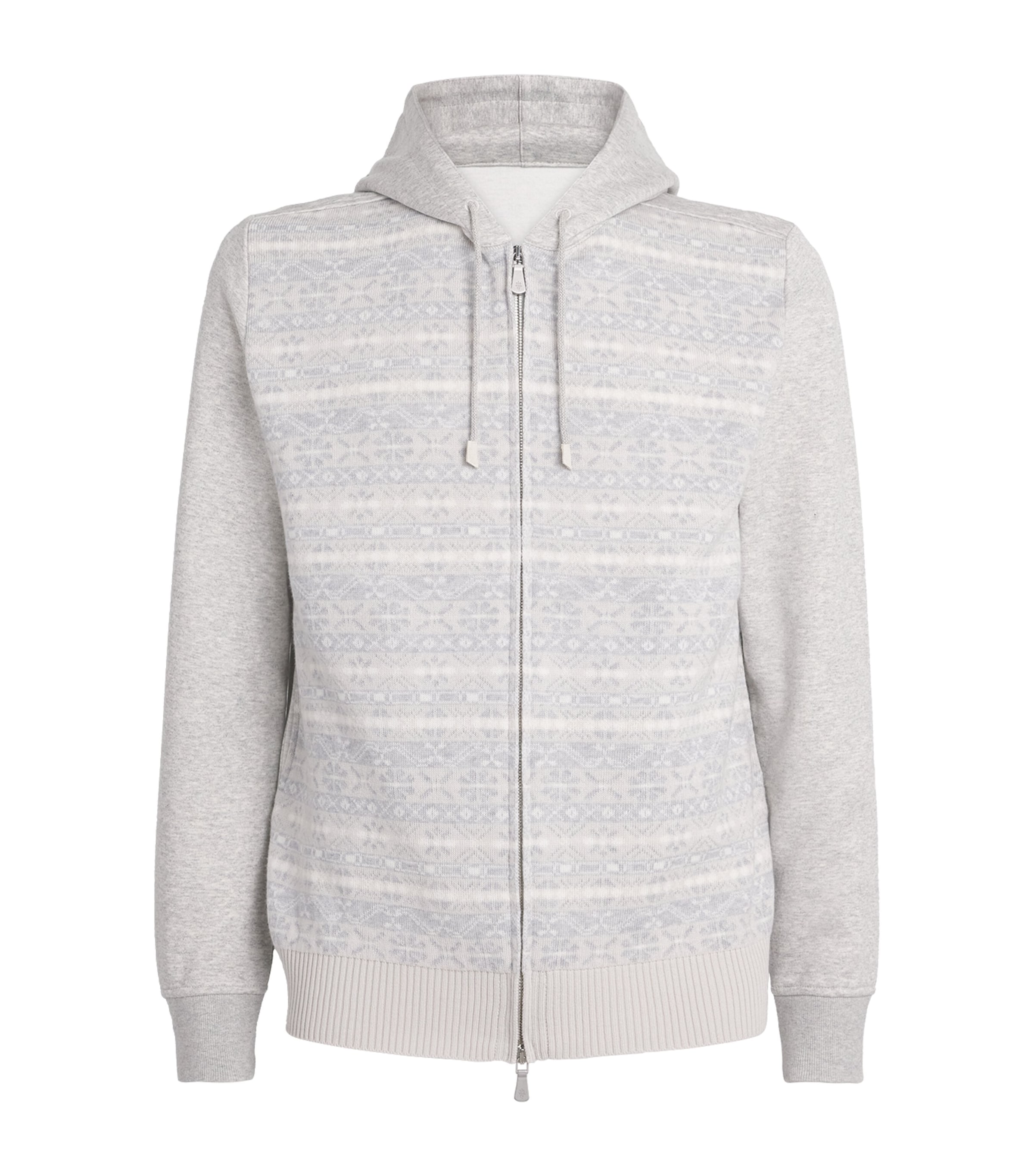 Wool Jacquard Hoodie