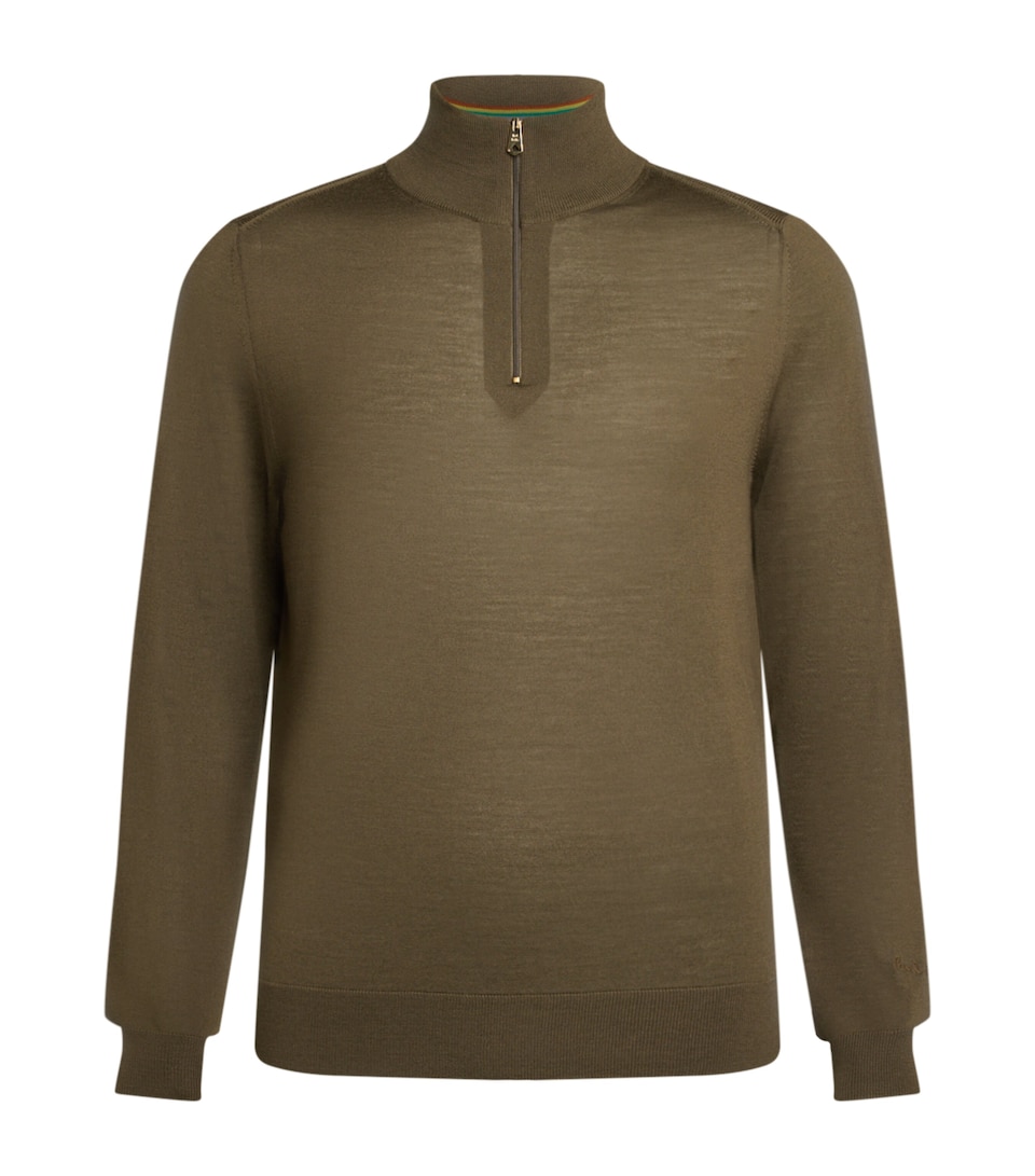 Merino Wool Quarter-Zip Sweater