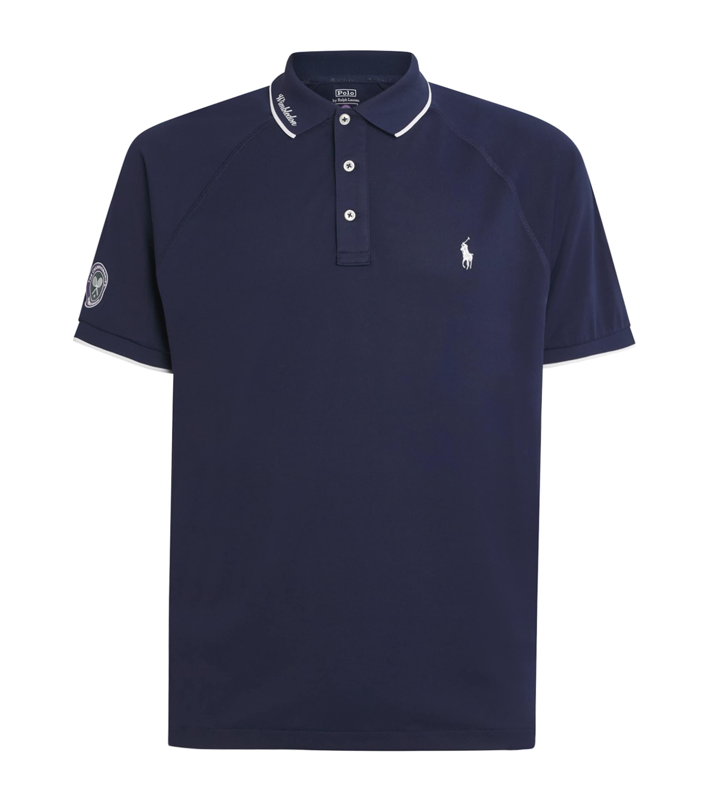RLX Ralph Lauren Mens x Wimbledon Polo Pony Polo Shirt Refined Navy