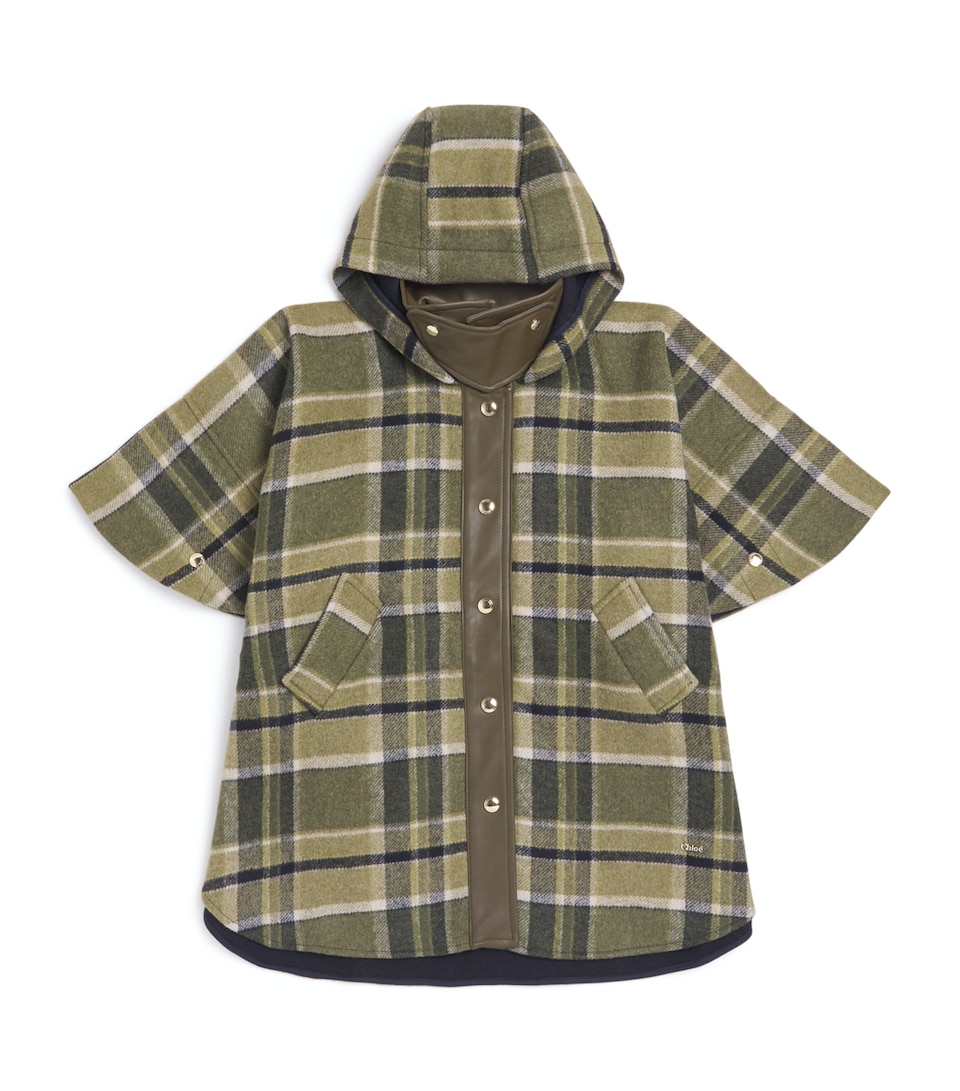 Check Hooded Coat (6-12 Years)