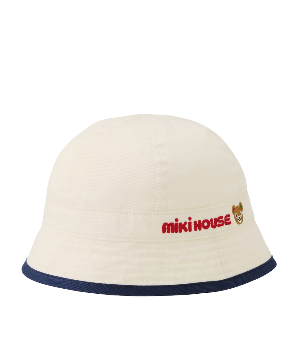 Miki House Embroidered Logo Bucket Hat