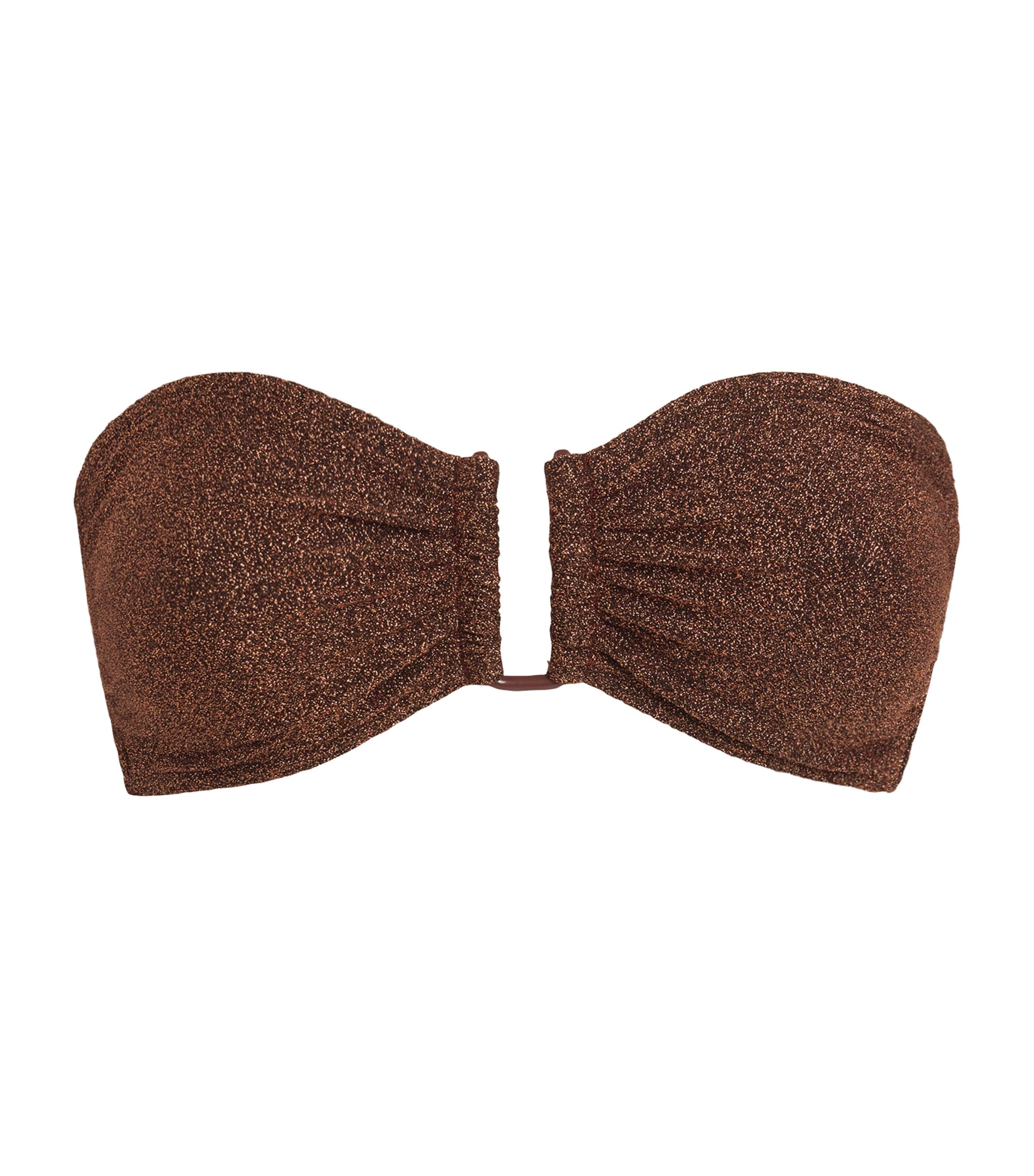 Metallic Flamboyant U-Bar Bikini Top