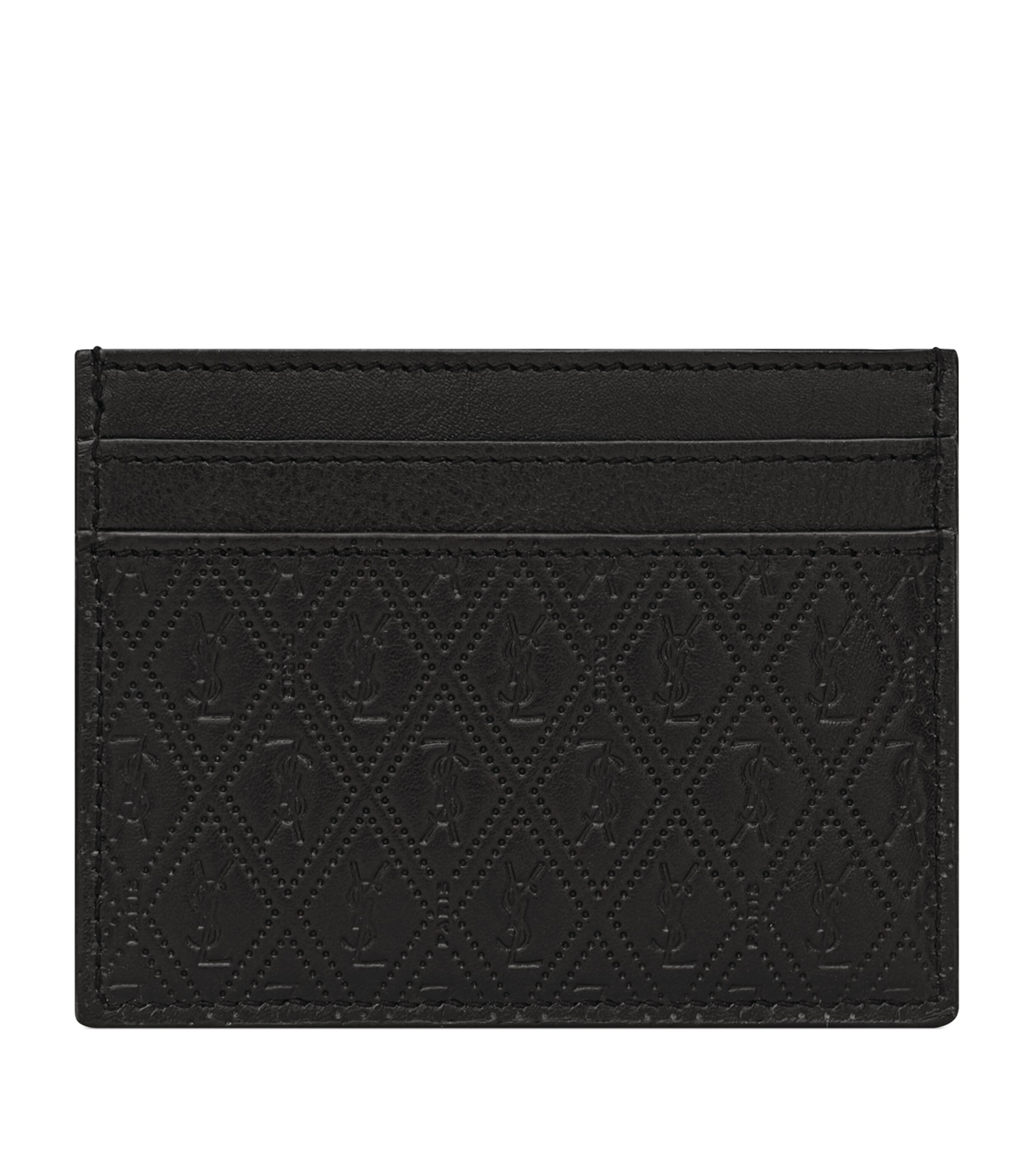 Leather Monogram Card Holder