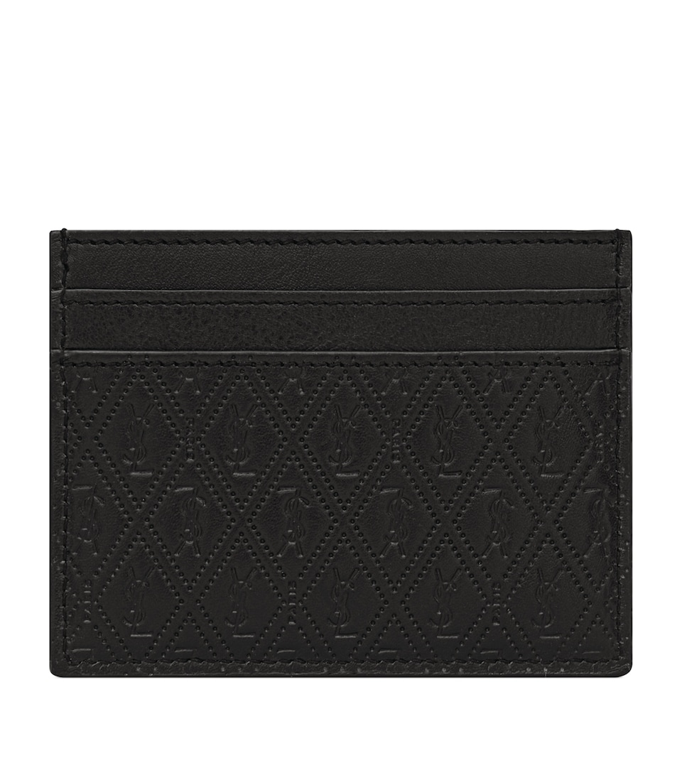 Leather Monogram Card Holder