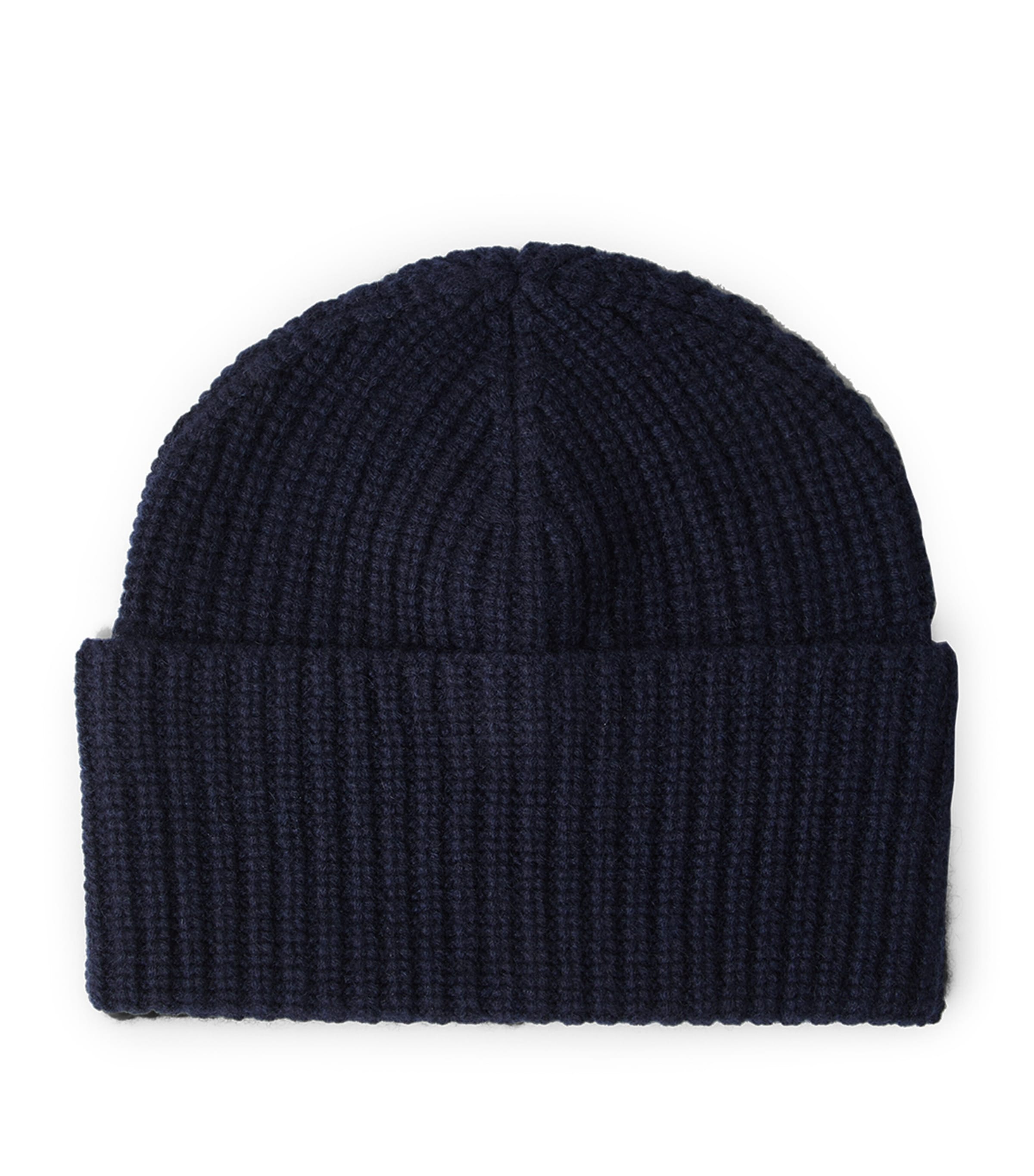 Cashmere Rib-Knit Beanie