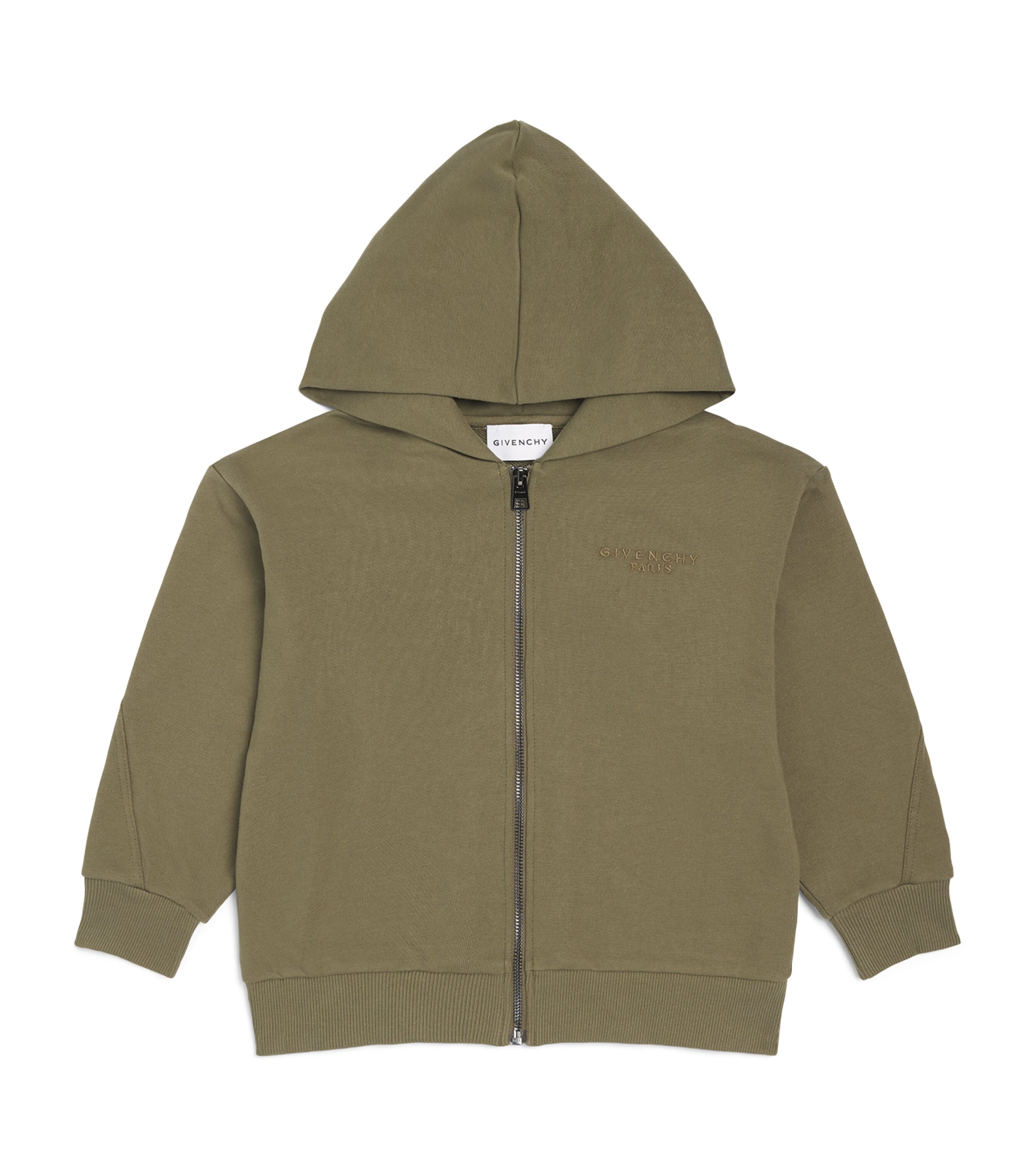 Givenchy Kids Organic Cotton Logo Zip-Up Hoodie (4-12+ Years)