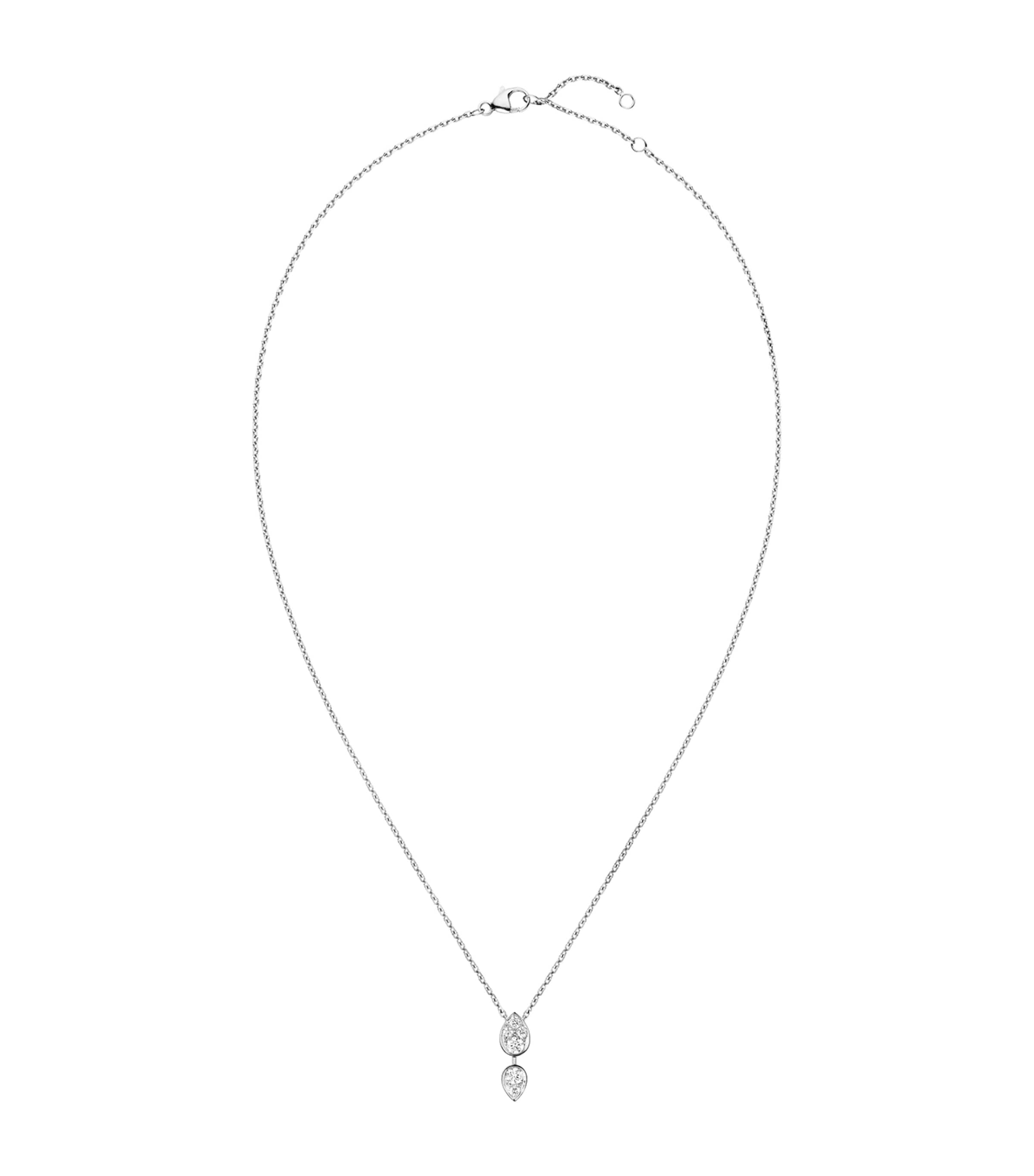 White Gold and Diamond Joséphine Ronde d'Aigrettes Pendant Necklace