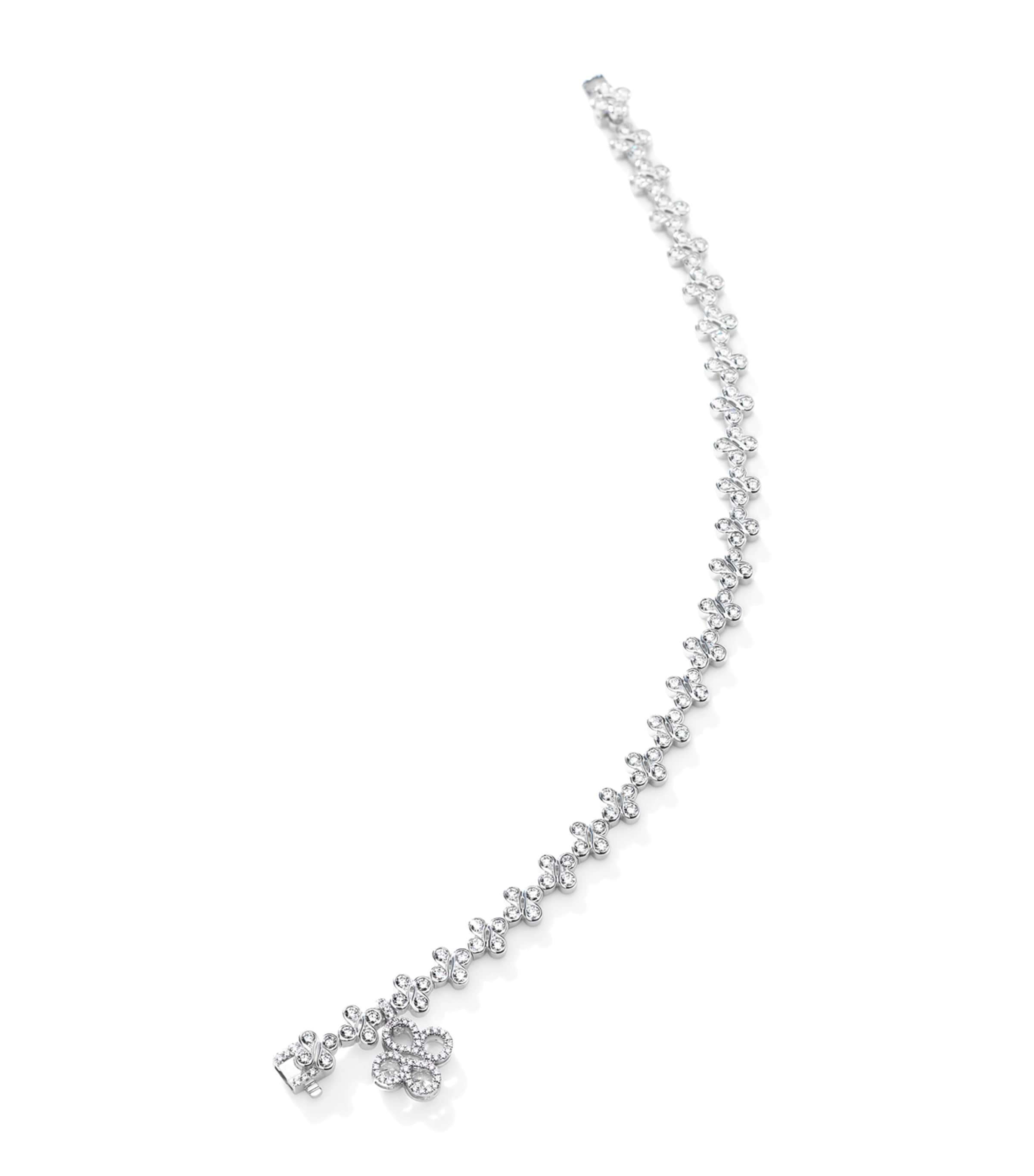 Boodles White Gold and Diamond Be Boodles Bracelet Silver