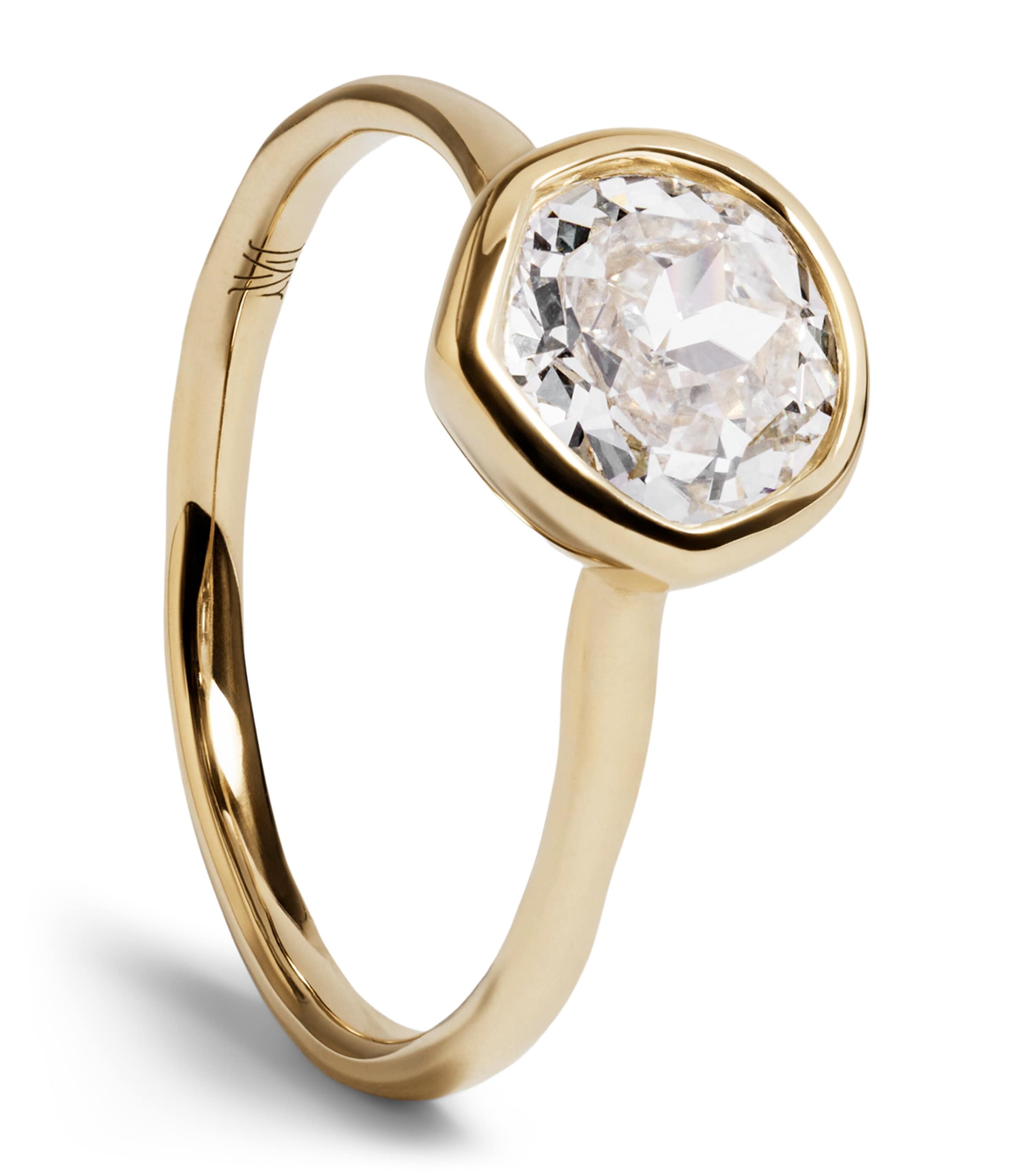 Monica Vinader Yellow Gold and Diamond Siren Ring (1ct) Gold/diamond