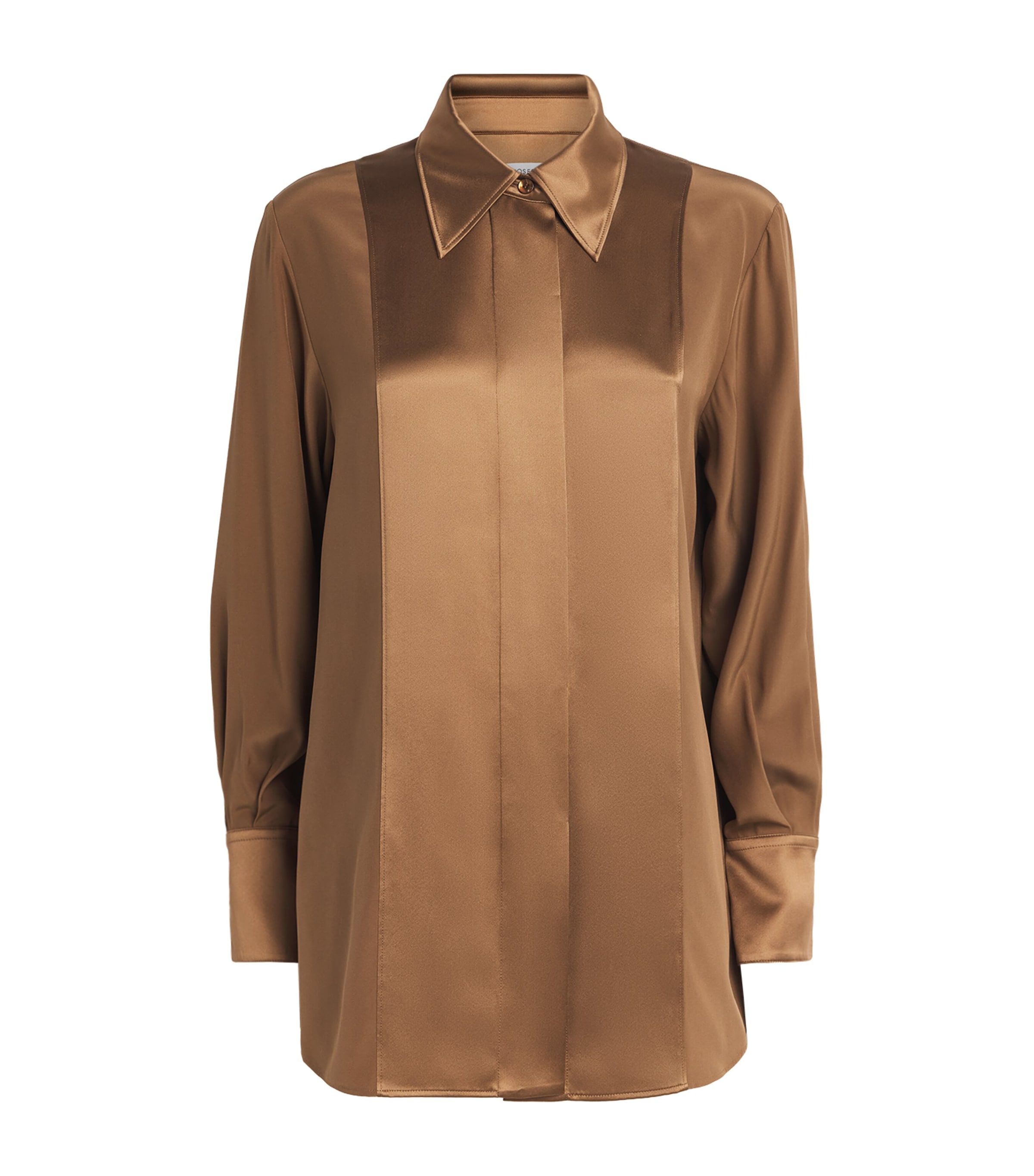 Joseph Womens Silk Childs Blouse Cinnamon