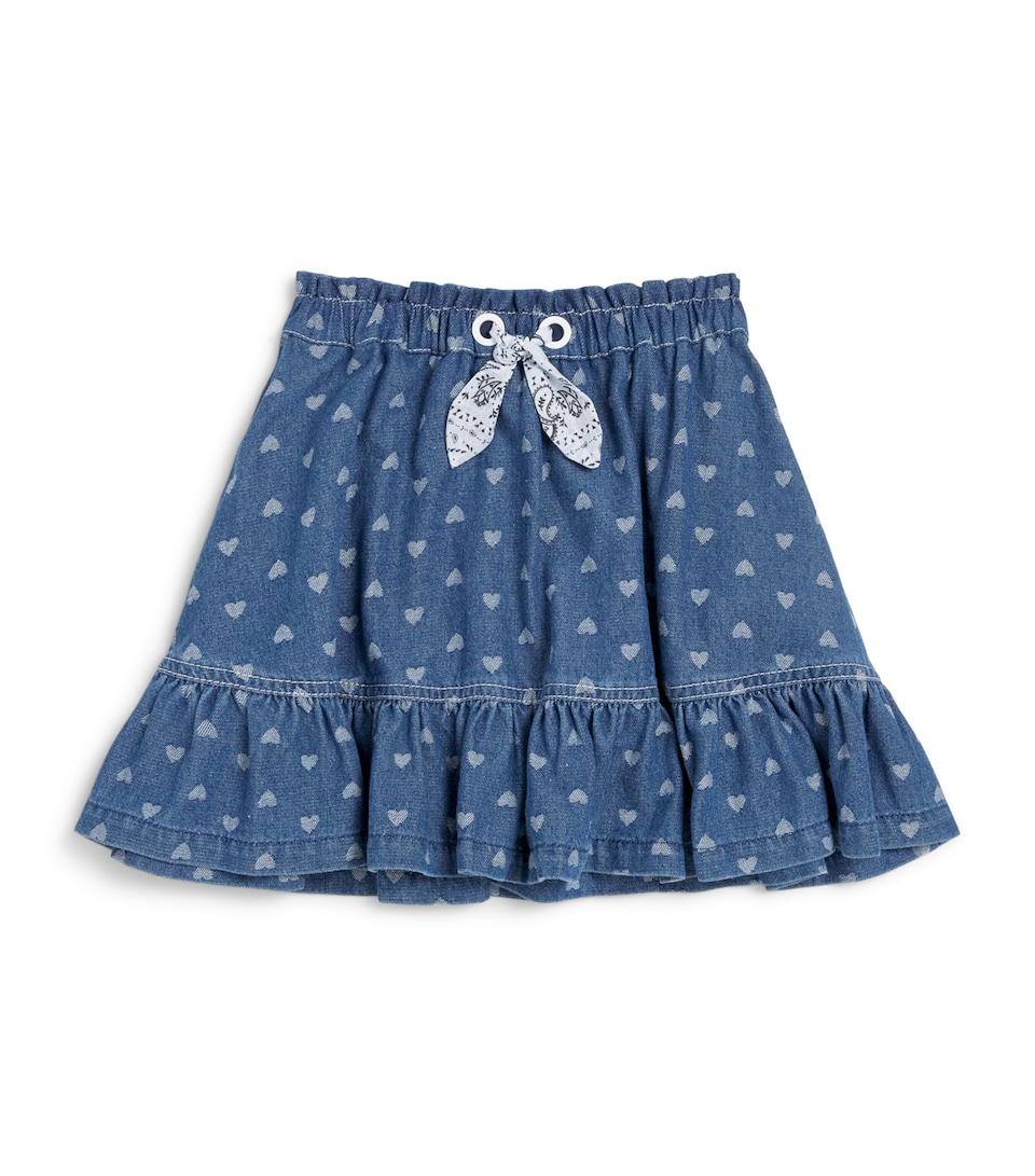 Denim Heart Print Awaken Skirt (1-12 Years)