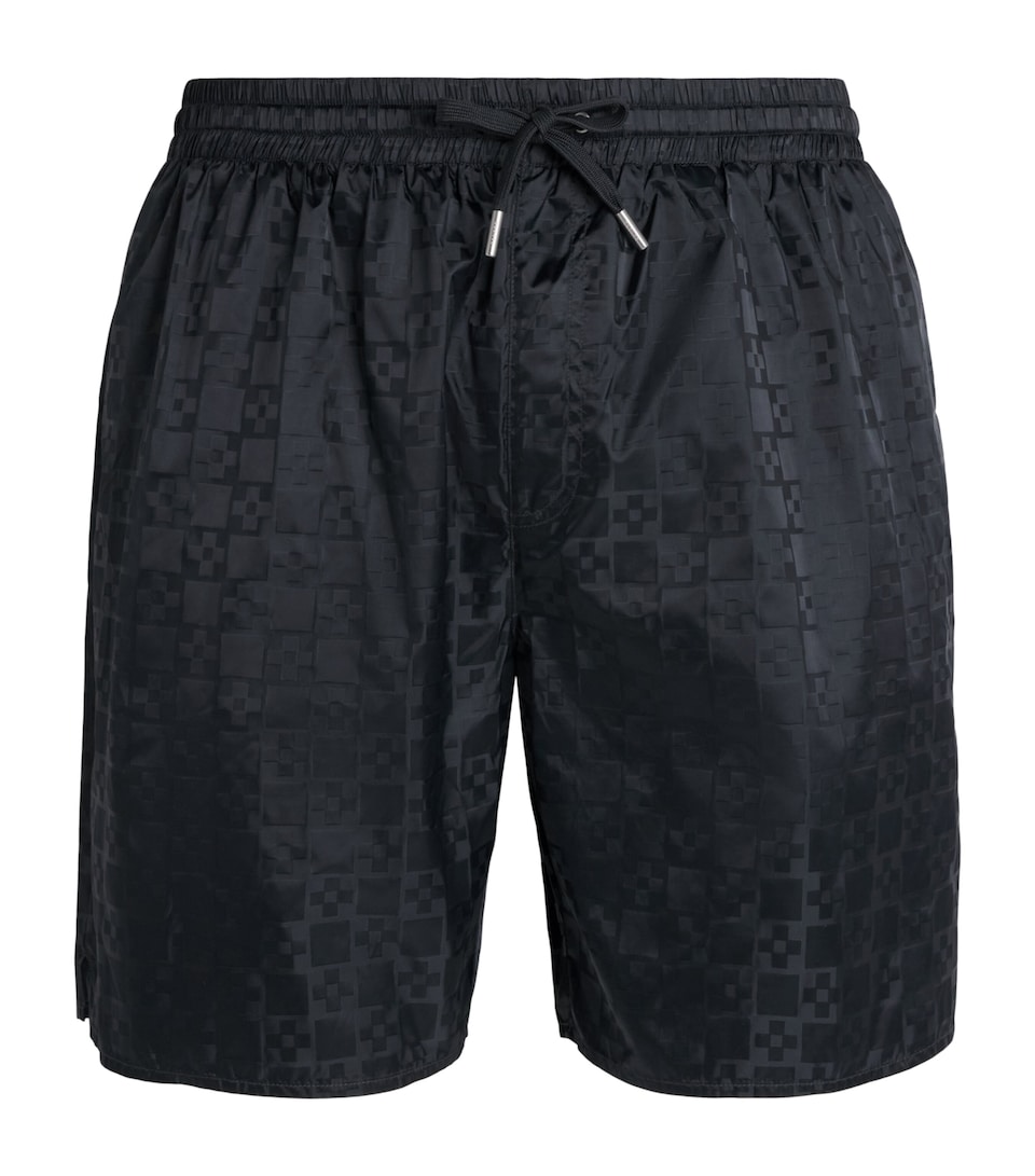 Sandro Paris Mens Jacquard Swim Shorts Dark Grey