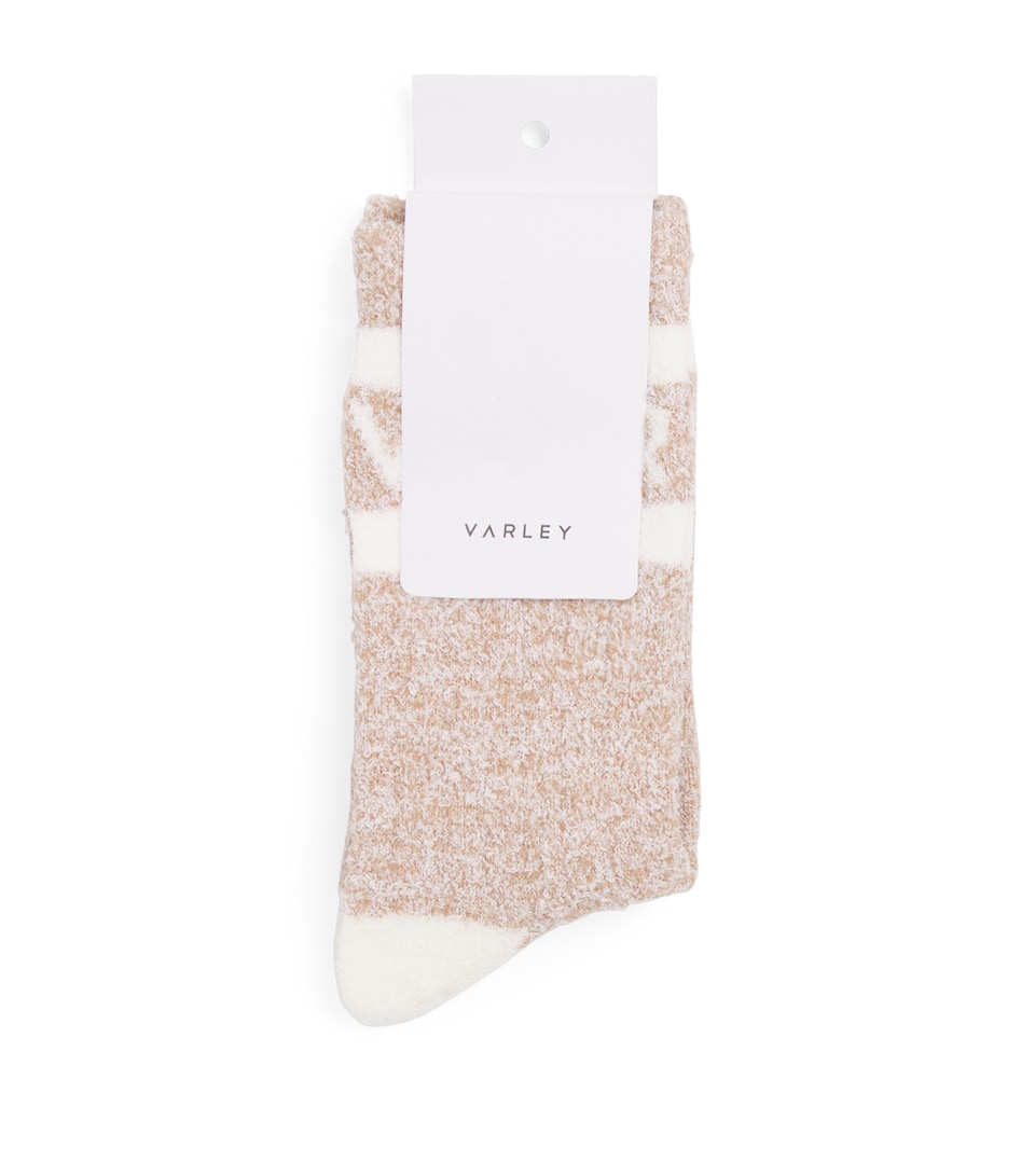 Varley Womens Marled Logo Spencer Socks Sand Marl