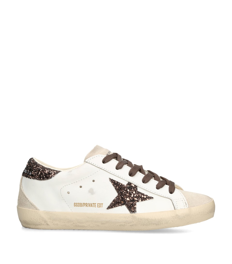 Golden Goose Leather Super Star Sneakers White/comb